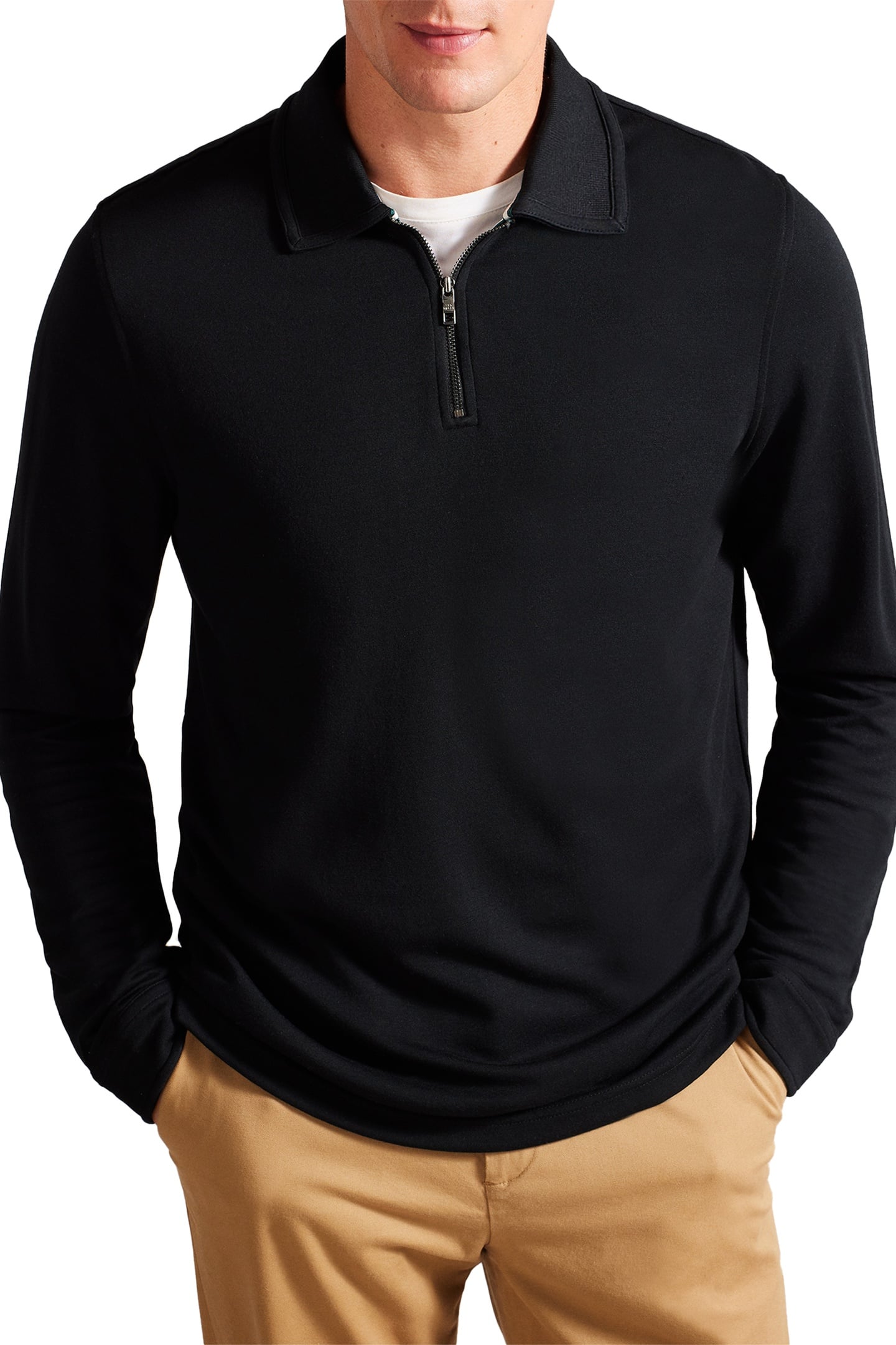 KARPOL LS REGULAR SOFT TOUCH POLO BLACK 2
