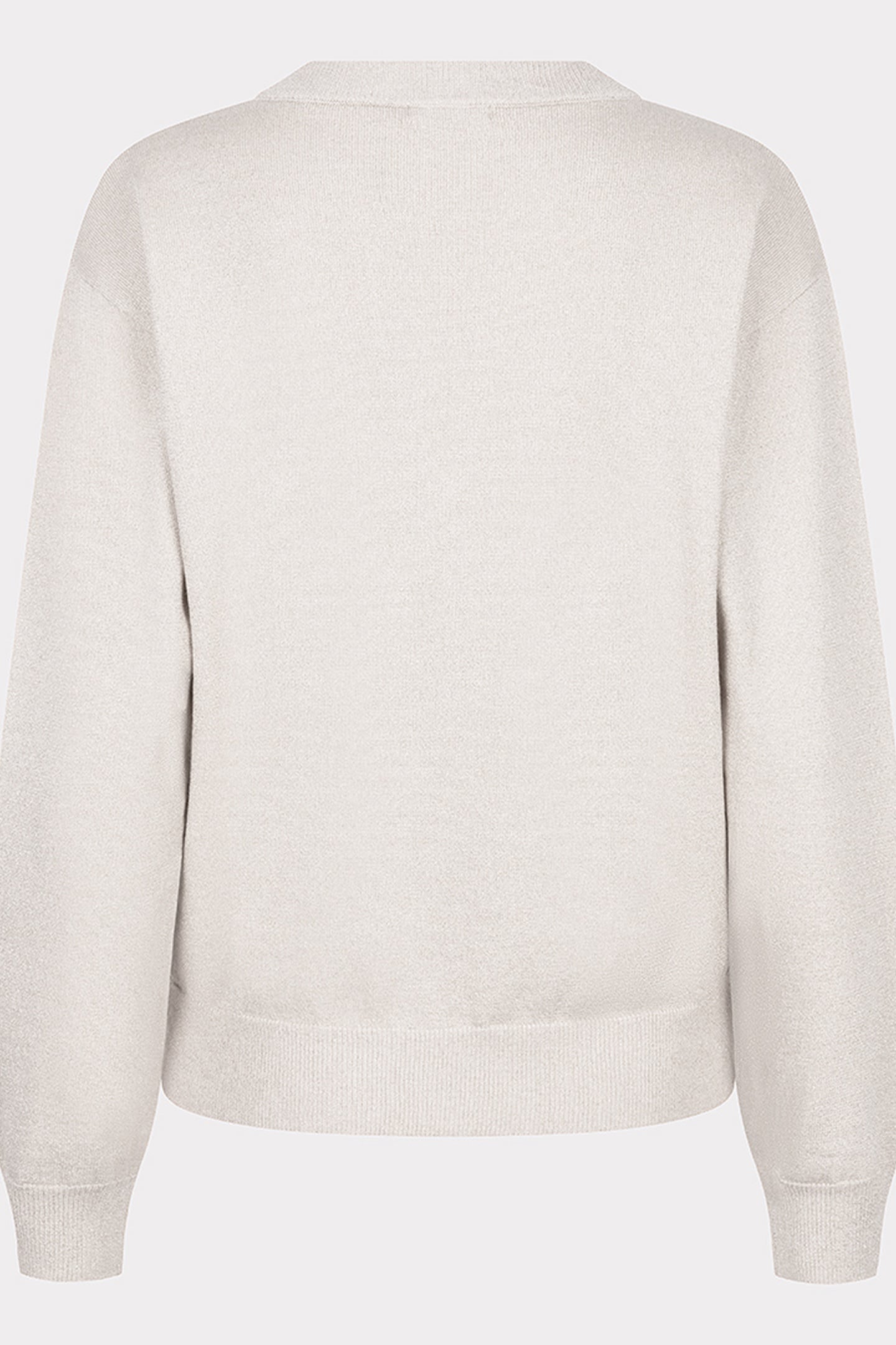 SWEATER L/SLVE WRAPOVER LUREX LIGHT GREY 2
