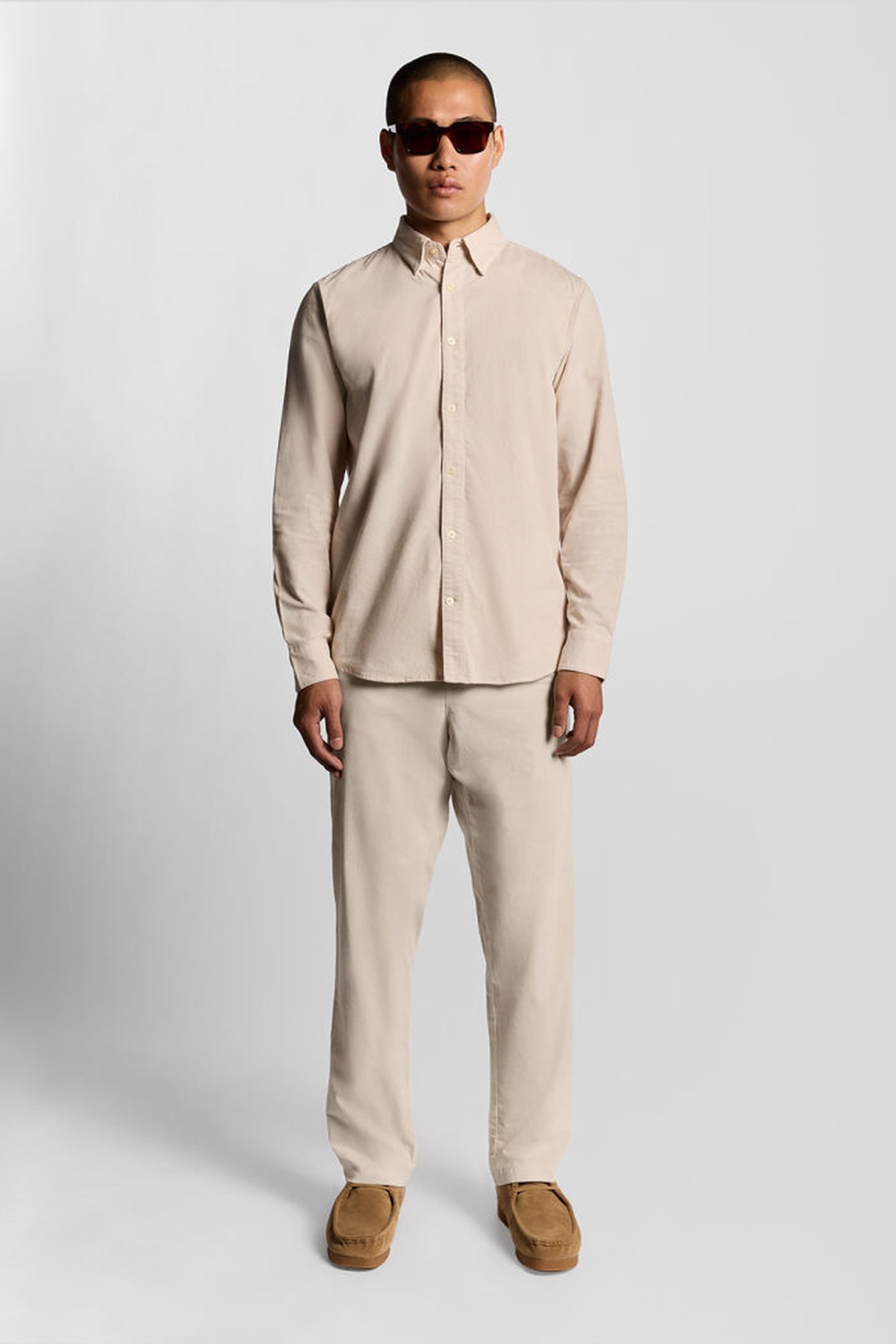 CORDUROY TROUSERS PUTTY 3
