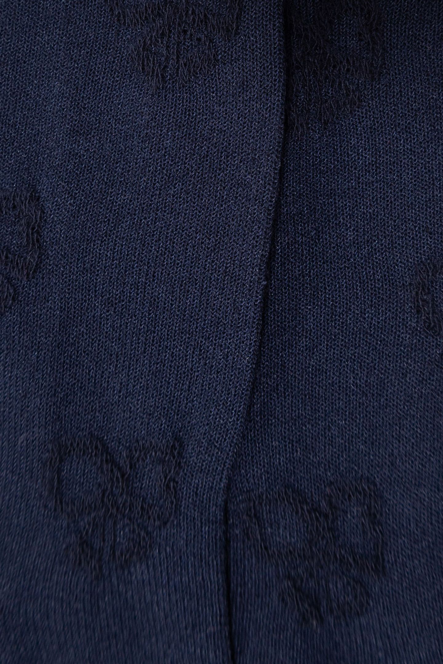 GIRLS’ NAVY BLUE JACQUARD KNIT TIGHTS WITH BOW MOTIF 5
