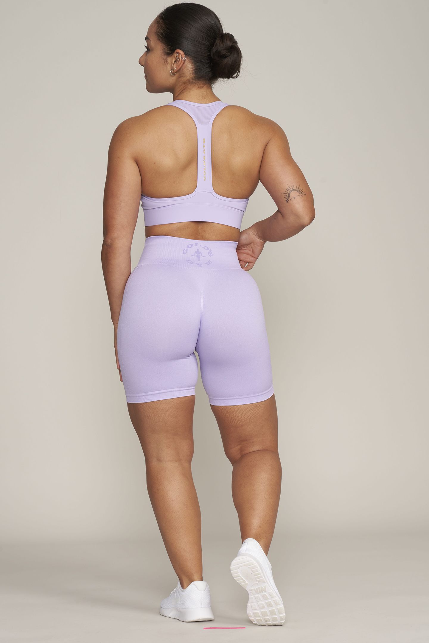 LADIES SEAMLESS SHORTS - MICHELLE LAVENDER 3