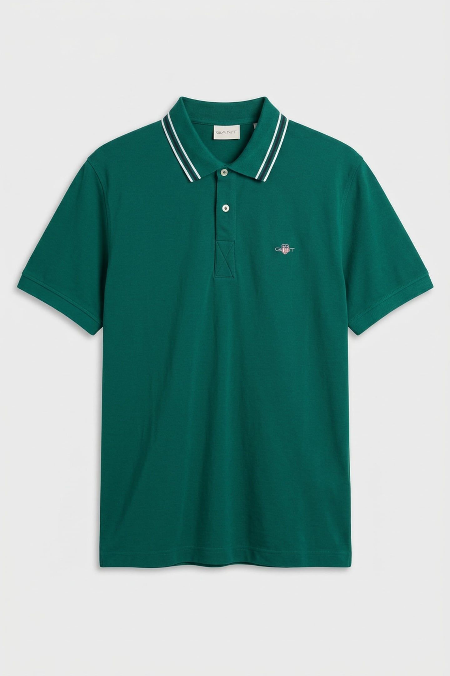 COLLAR TIPPING SS POLO DEEP FOREST GREEN 4