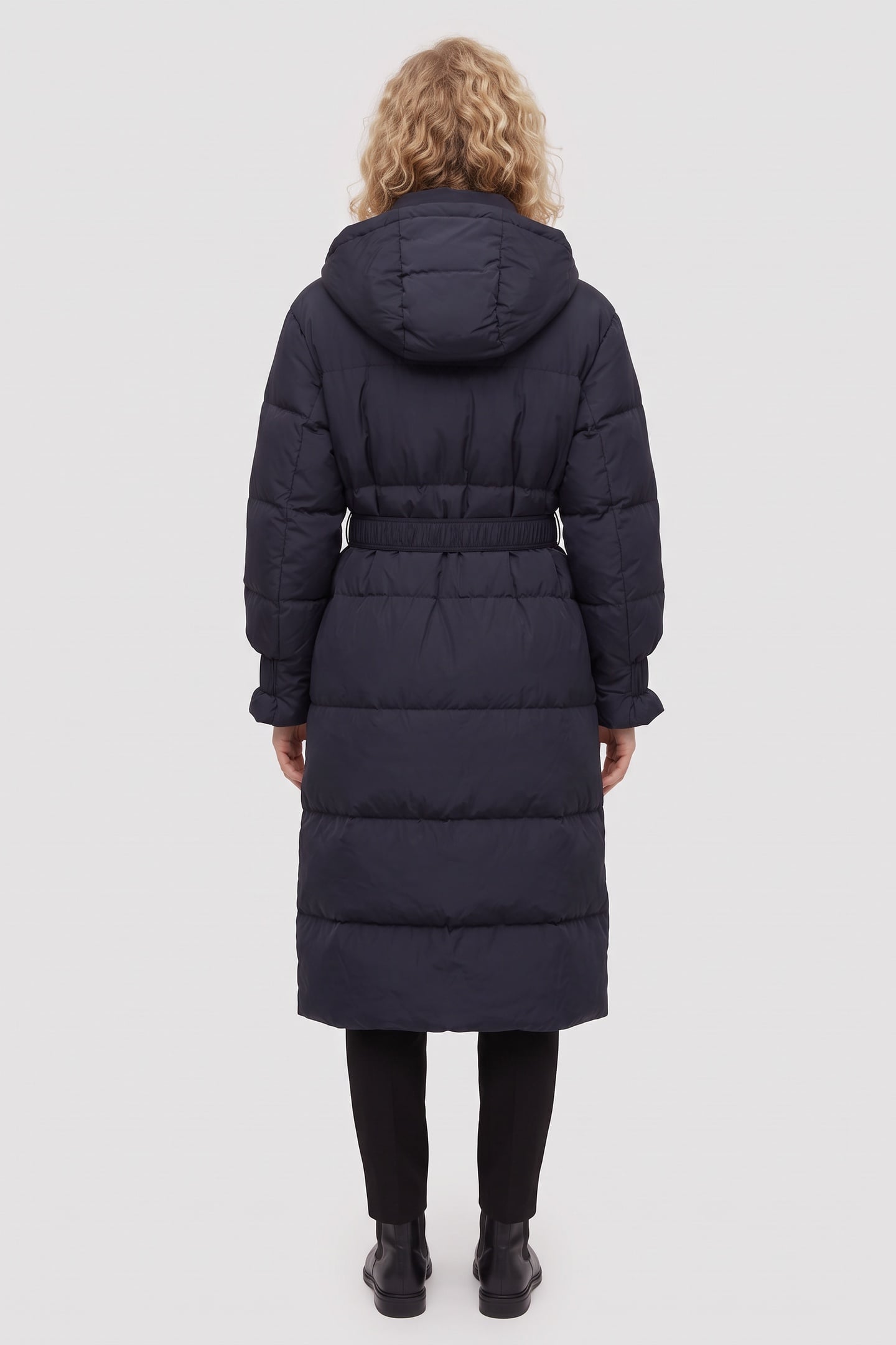 RESPONSIBLE DOWN QUILTED COAT WITH HOOD NAVY 2