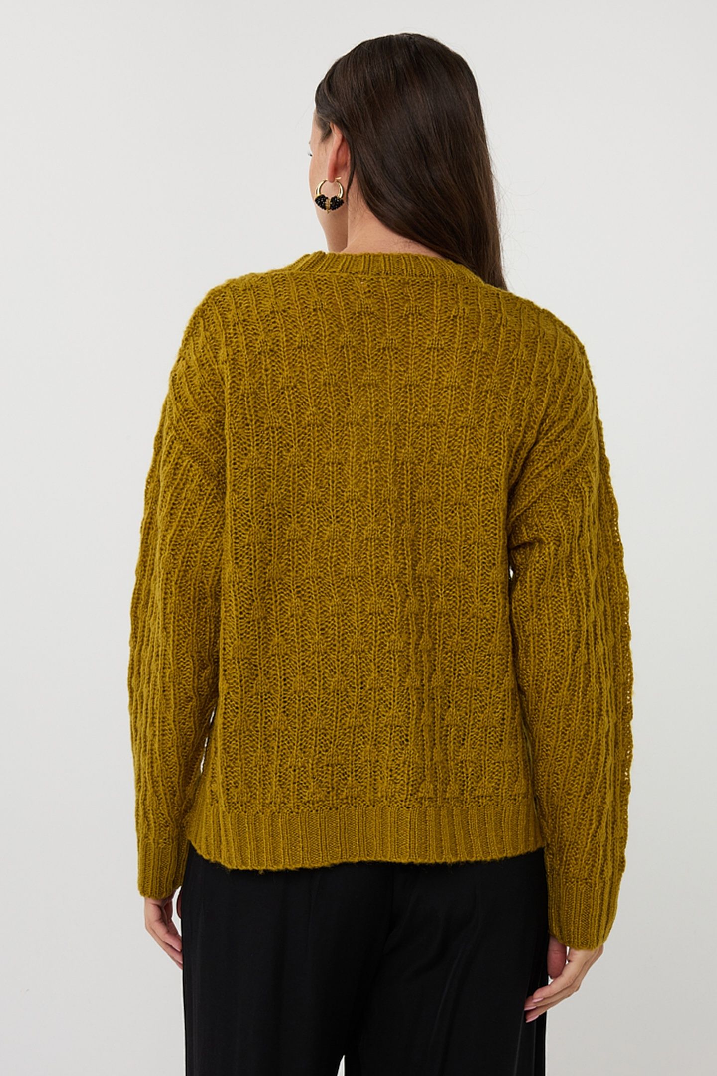 SWEATER AJOUR GOLDEN OLIVE 4