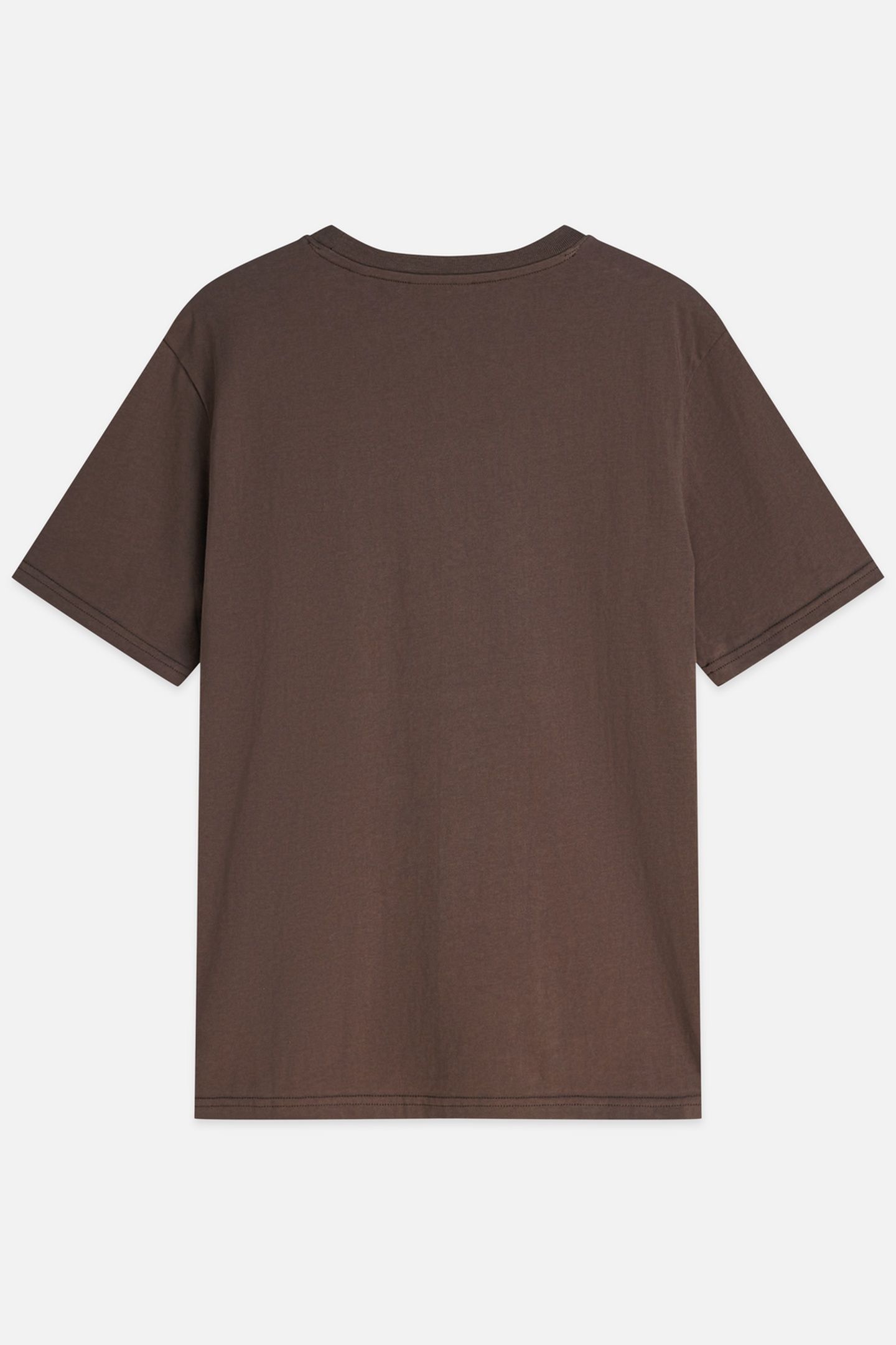 LEFT CHEST ARTWORK REGULAR-FIT T-SHIRT DARK BROWN 5