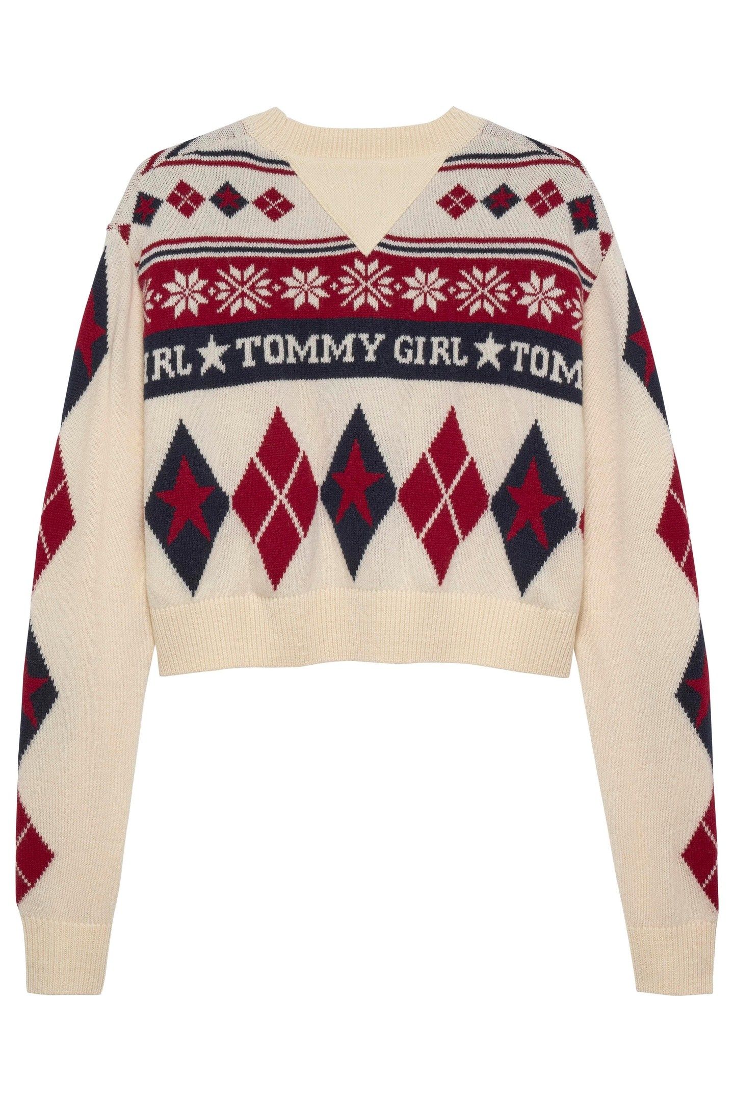 TG FAIR ISLE CREWNECK ECRU/MULTI 2