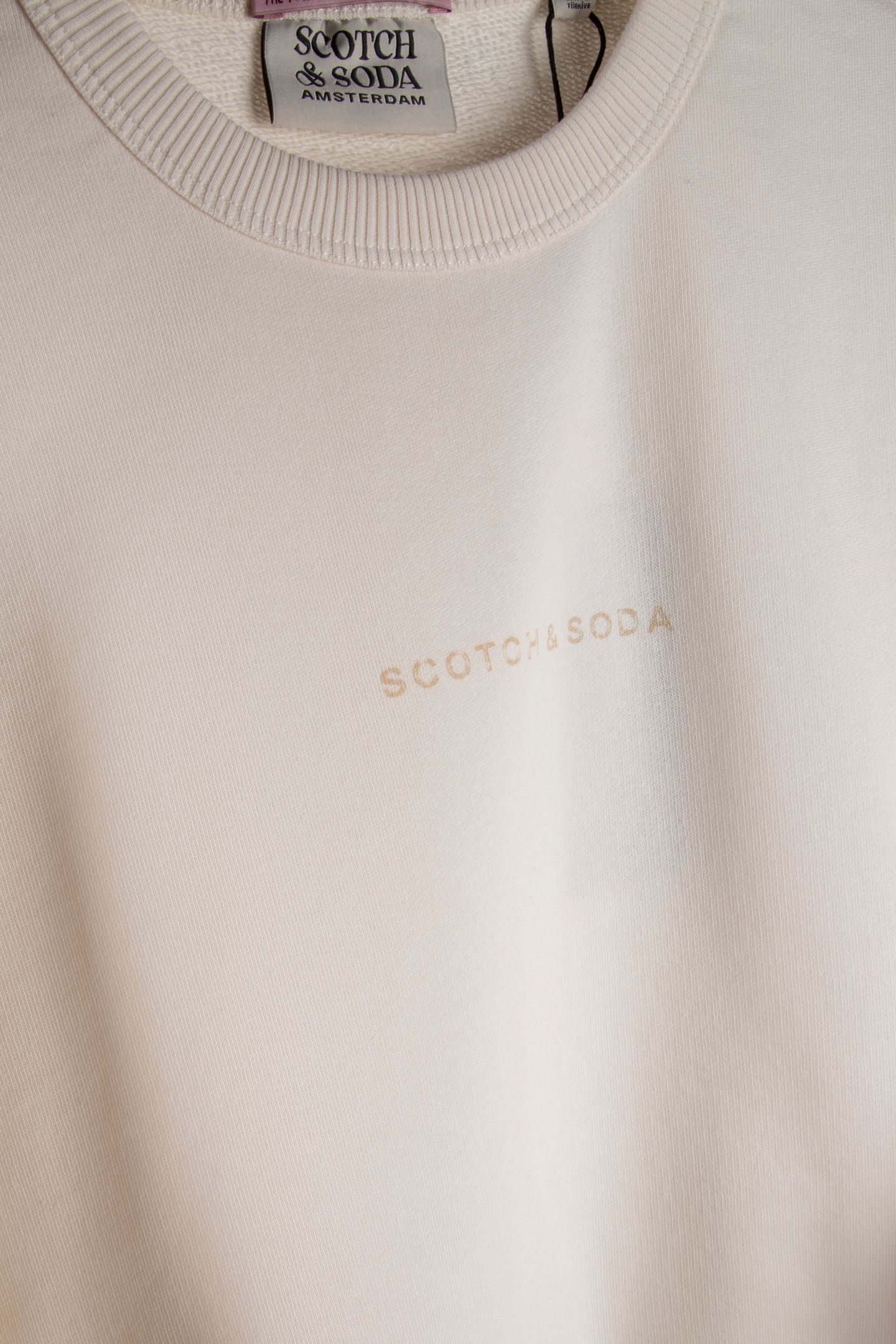 CHEST ARTWORK SWEATSHIRT OFF WHITE 4