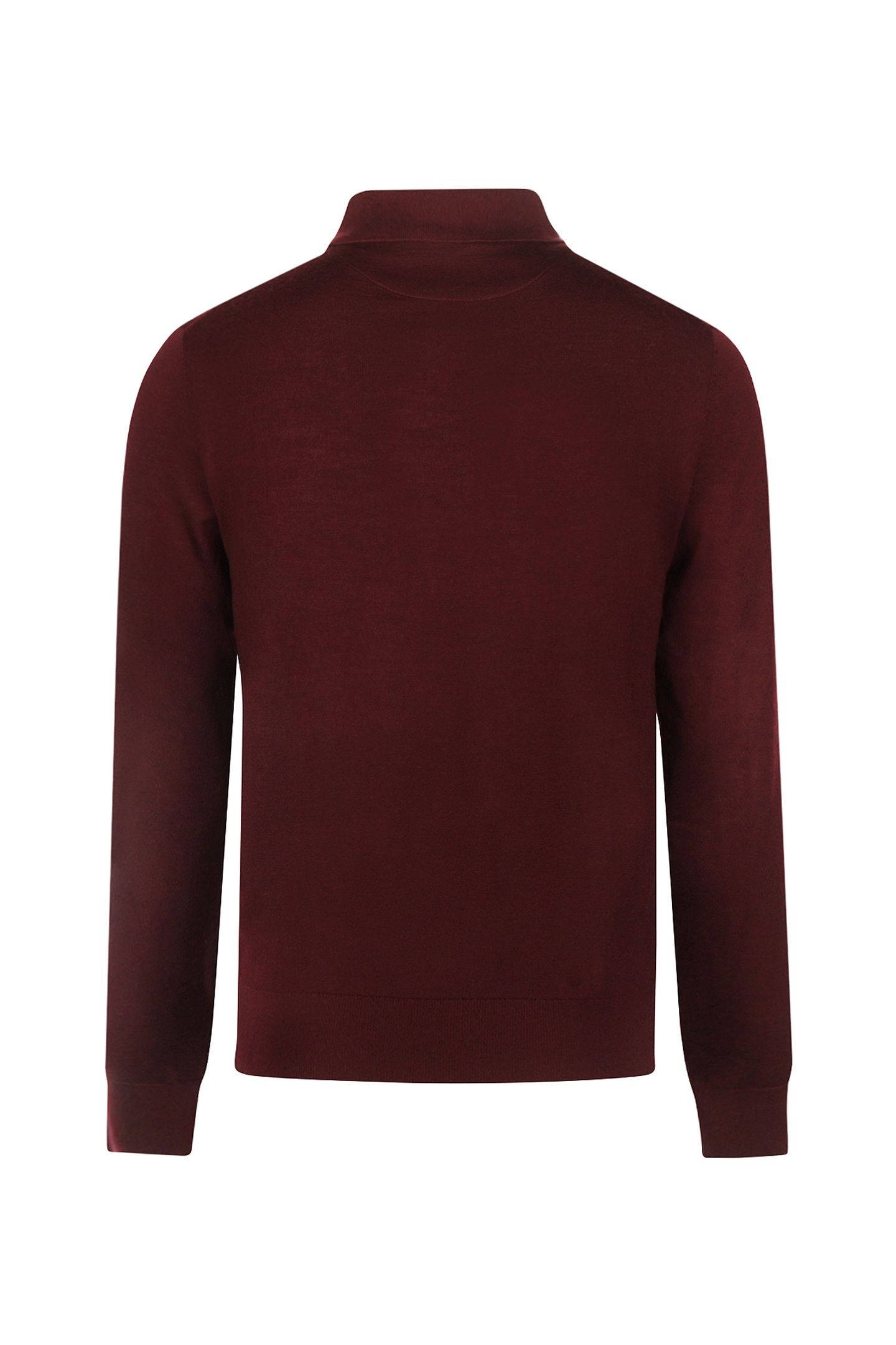 FINE MERINO L/S POLO BURGUNDY 3
