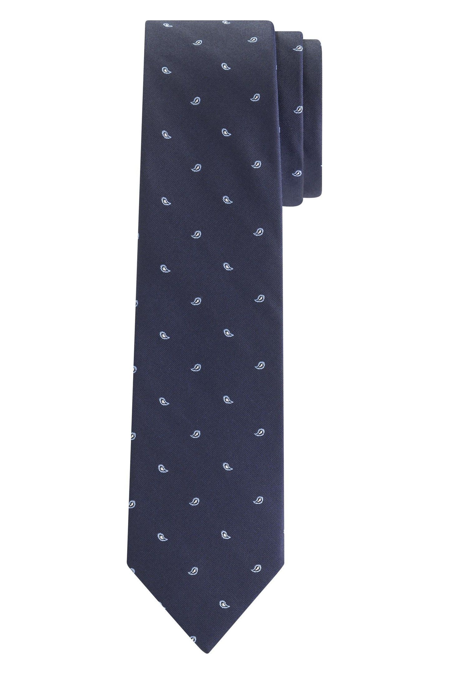 MICRO PAISLEY SILK TIE NIGHT SKY 1