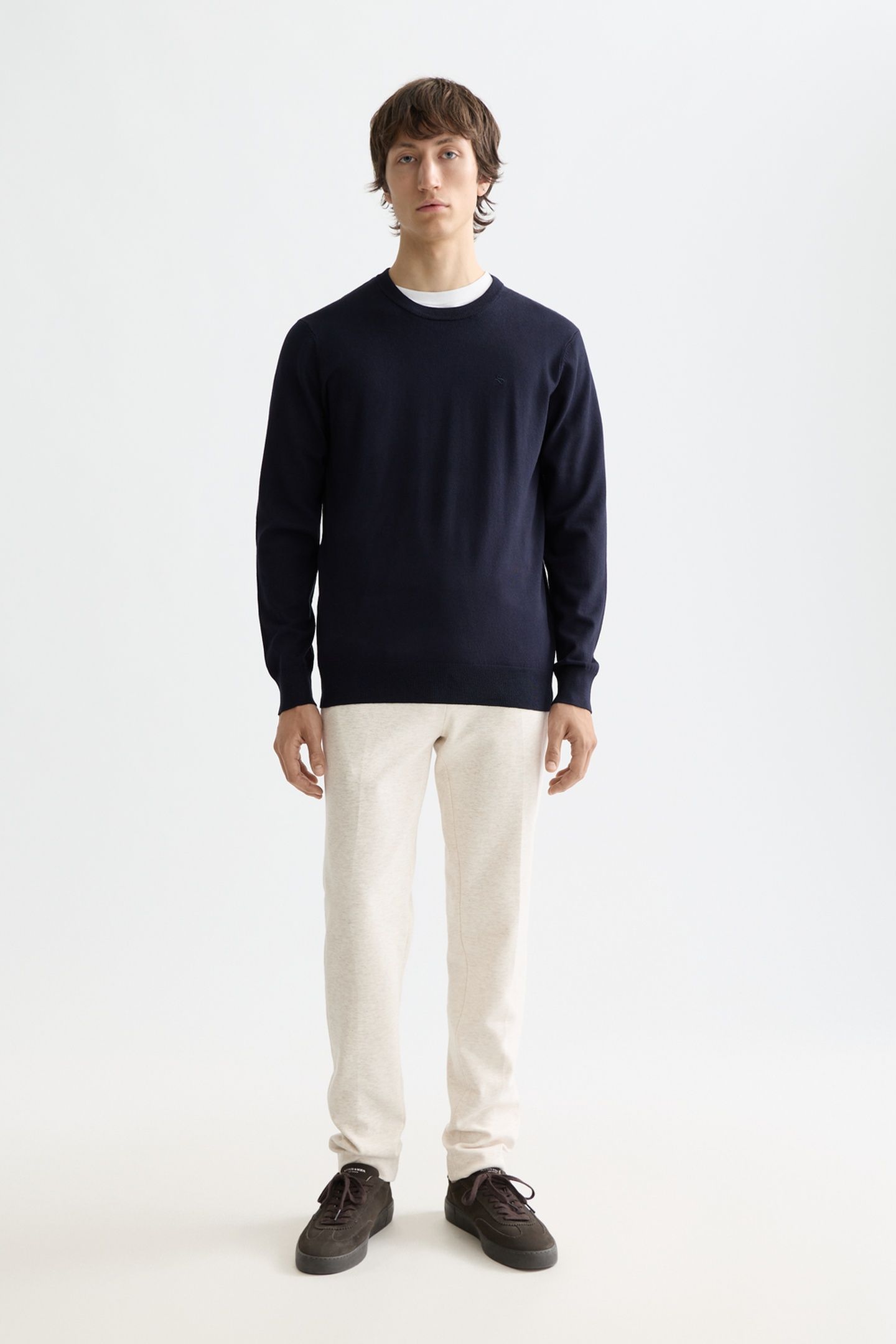 ECOVERO REGULAR-FIT PULLOVER NAVY 3