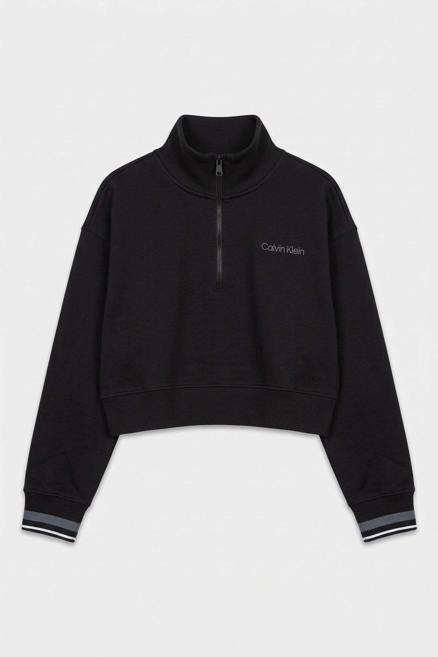 1/4 ZIP SWEATER BLACK 3