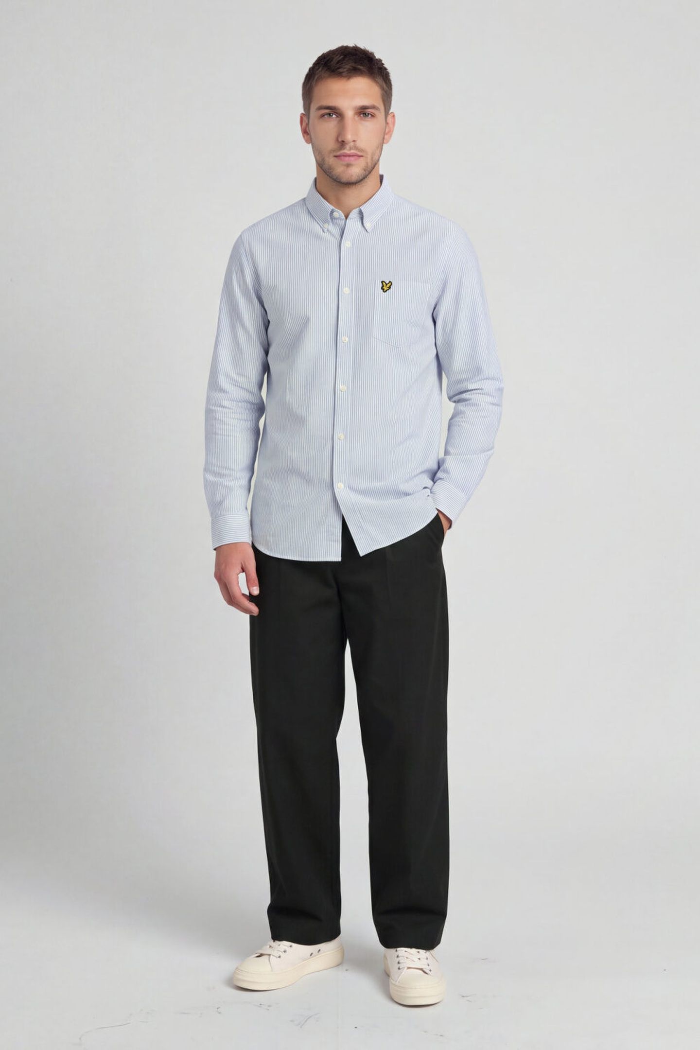 STRIPE OXFORD SHIRT EVERGLADE/WHITE 3