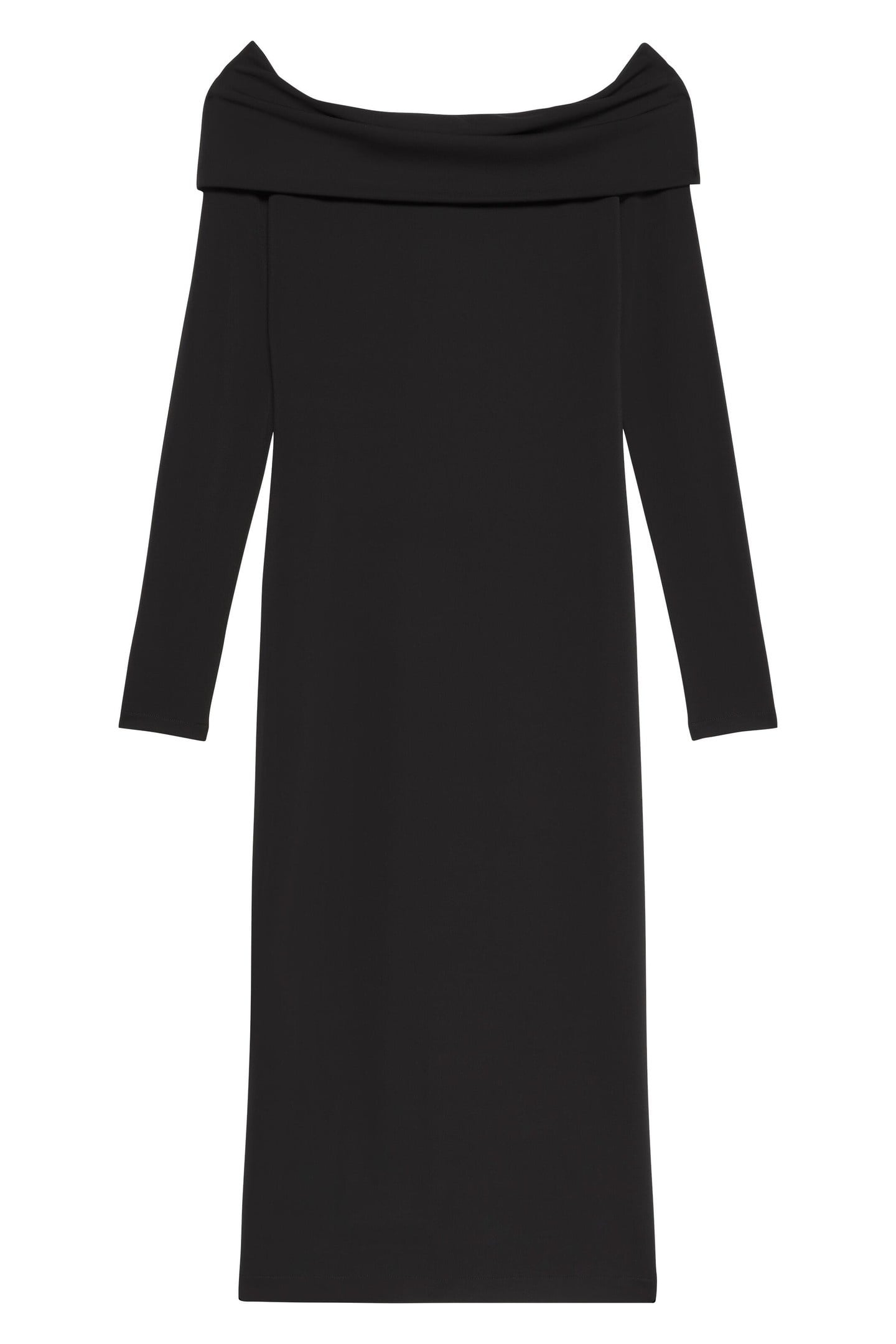 OFF SHOULDER REFINED DRESS BLACK 2