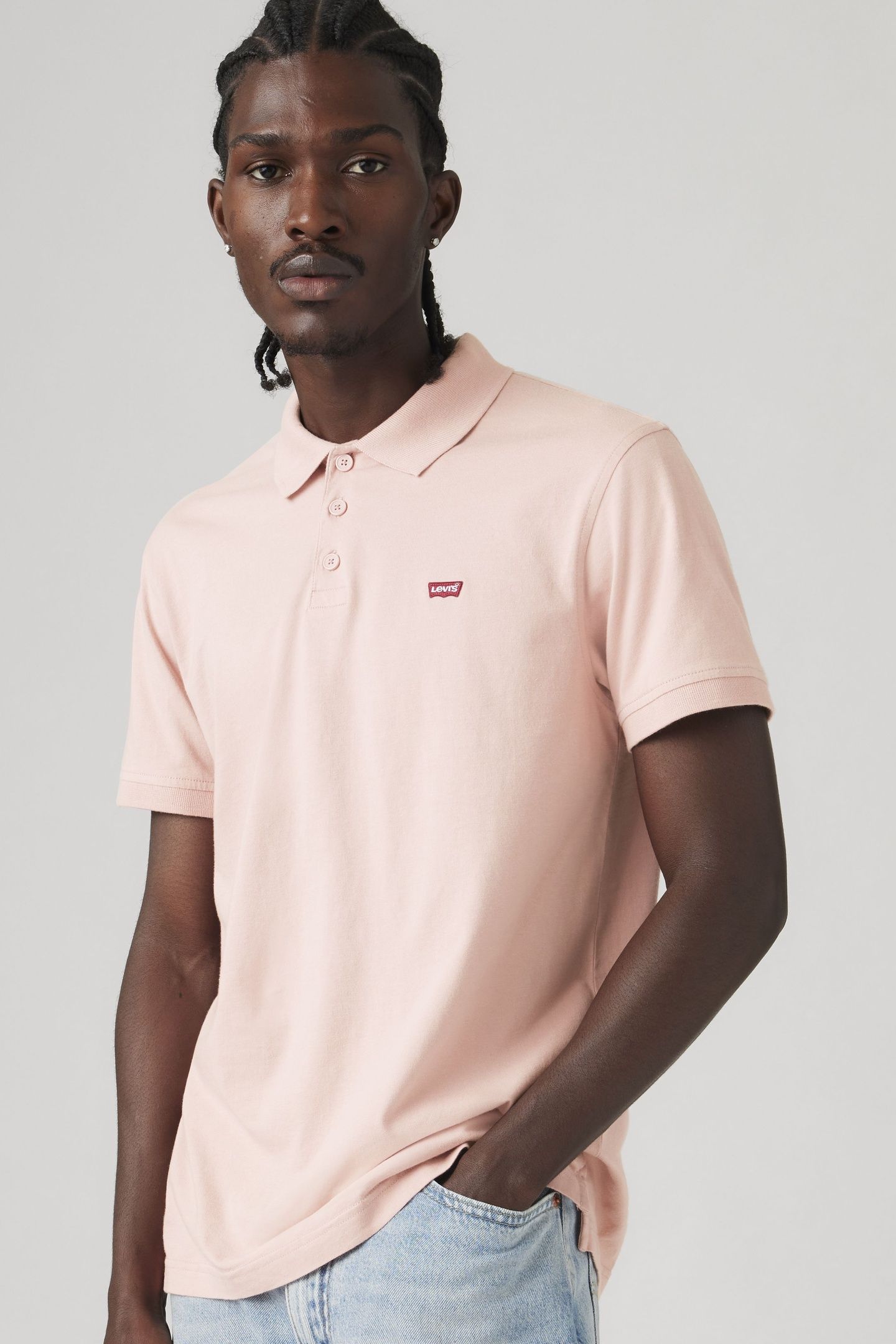 LEVIS HM POLO CLASSIC CRYSTAL PINK PIQU 3