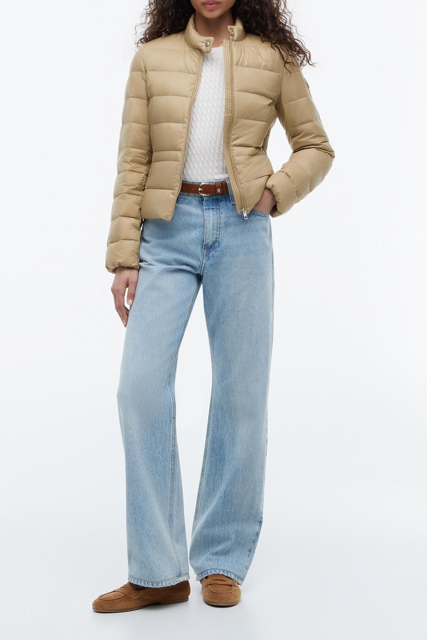 LIGHTWEIGHT DOWN PACKABLE JACKET BEIGE 3