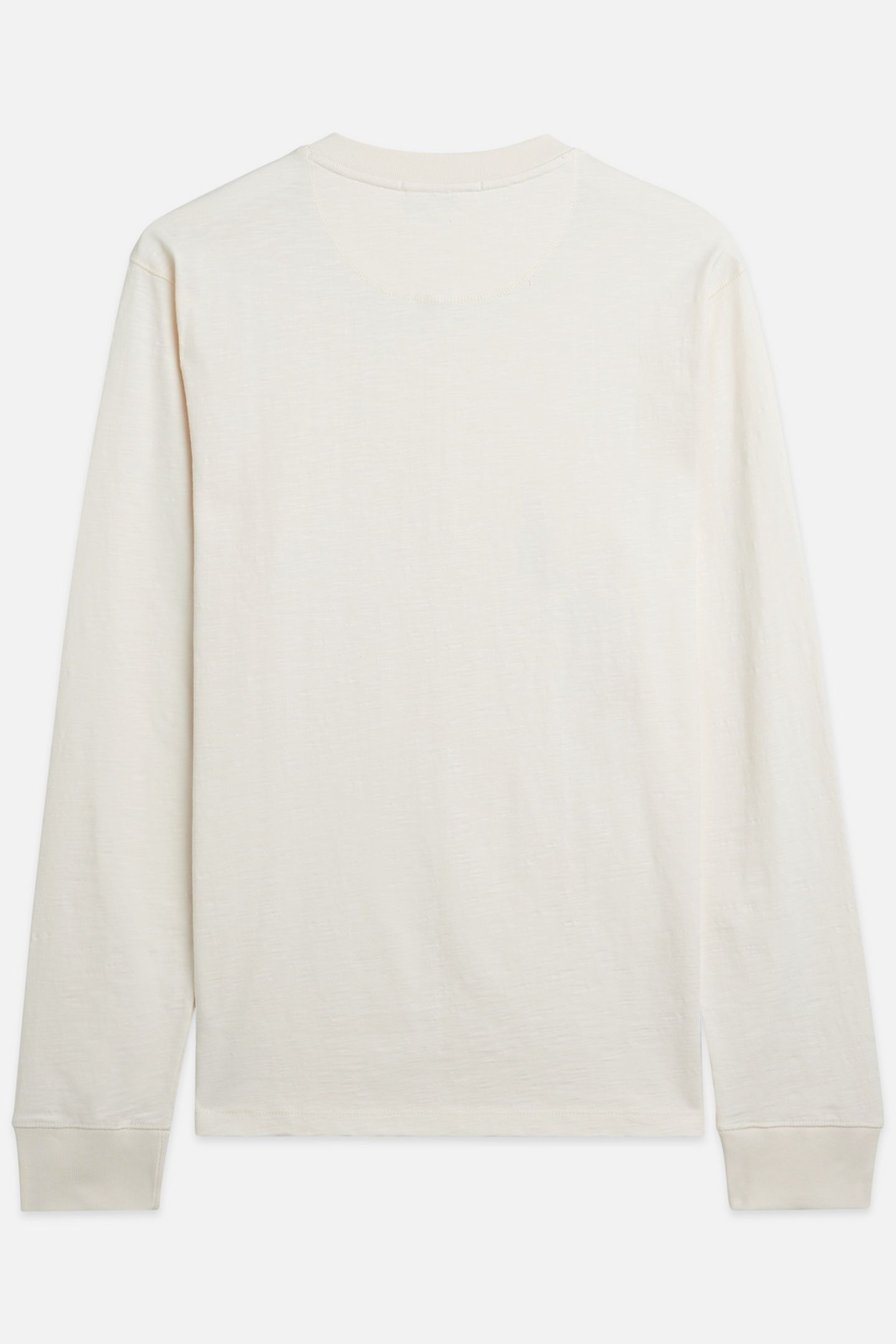 HENLEY SLUB YARN REGULARFIT LONGSLEEVED TSHIRT LIGHT BEIGE 5