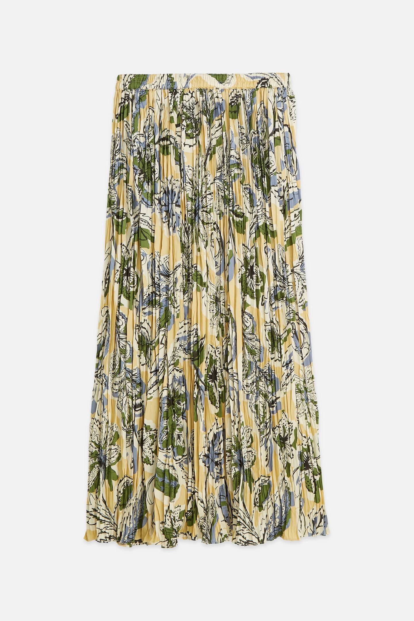 PRINTED MICRO PLEAT SKIRT LUCKY BANDANA MULTI PARSNIP 2