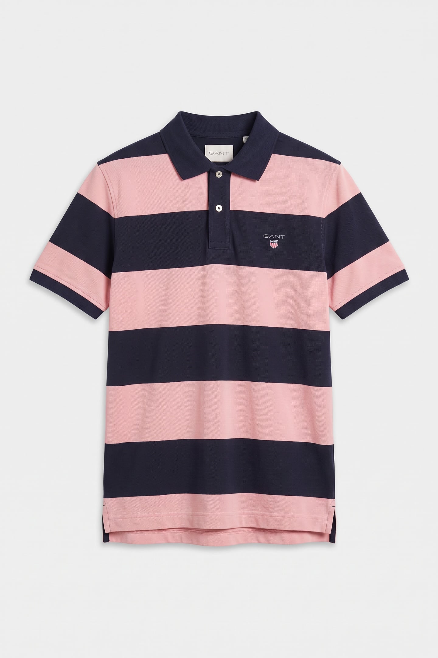 BLOCK STRIPE POLO BUBBELGUM PINK 3