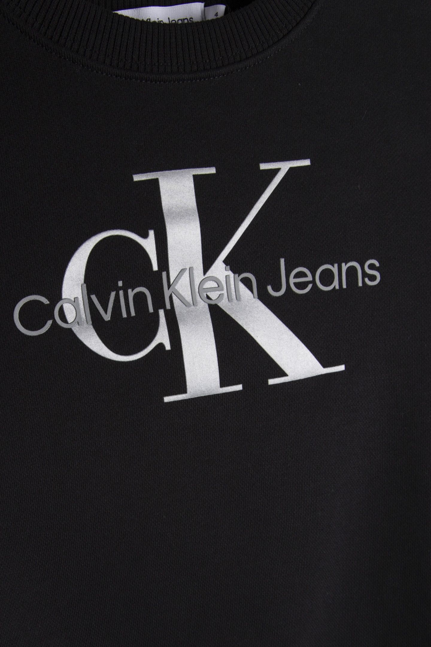 UNISEX MONOGRAM LOGO SWEATSHIRT BLACK 4