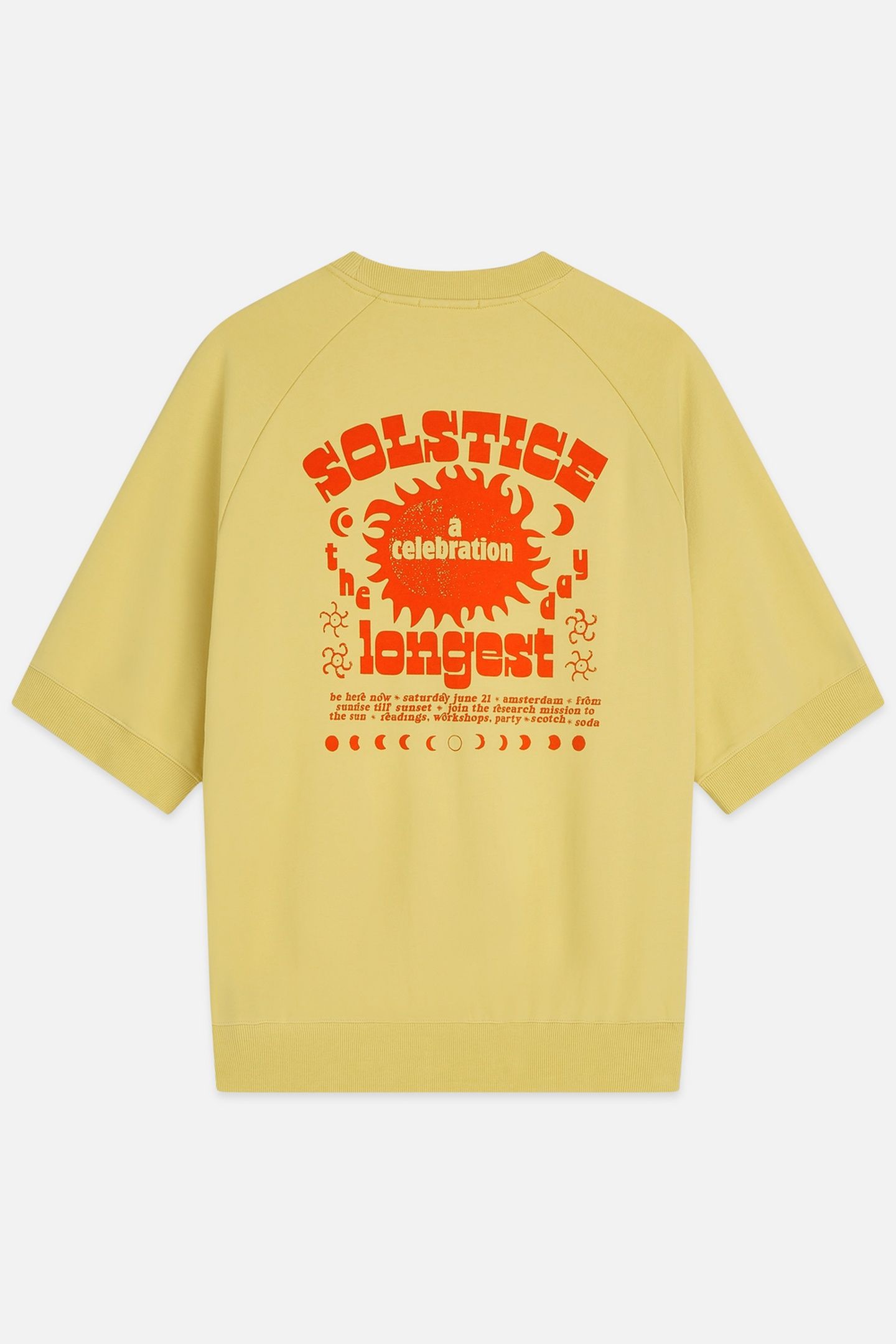 FRONT AND BACK ARTWORK LOOSEFIT SHORTSLEEVE SWEATSHIRT BRIGH 2