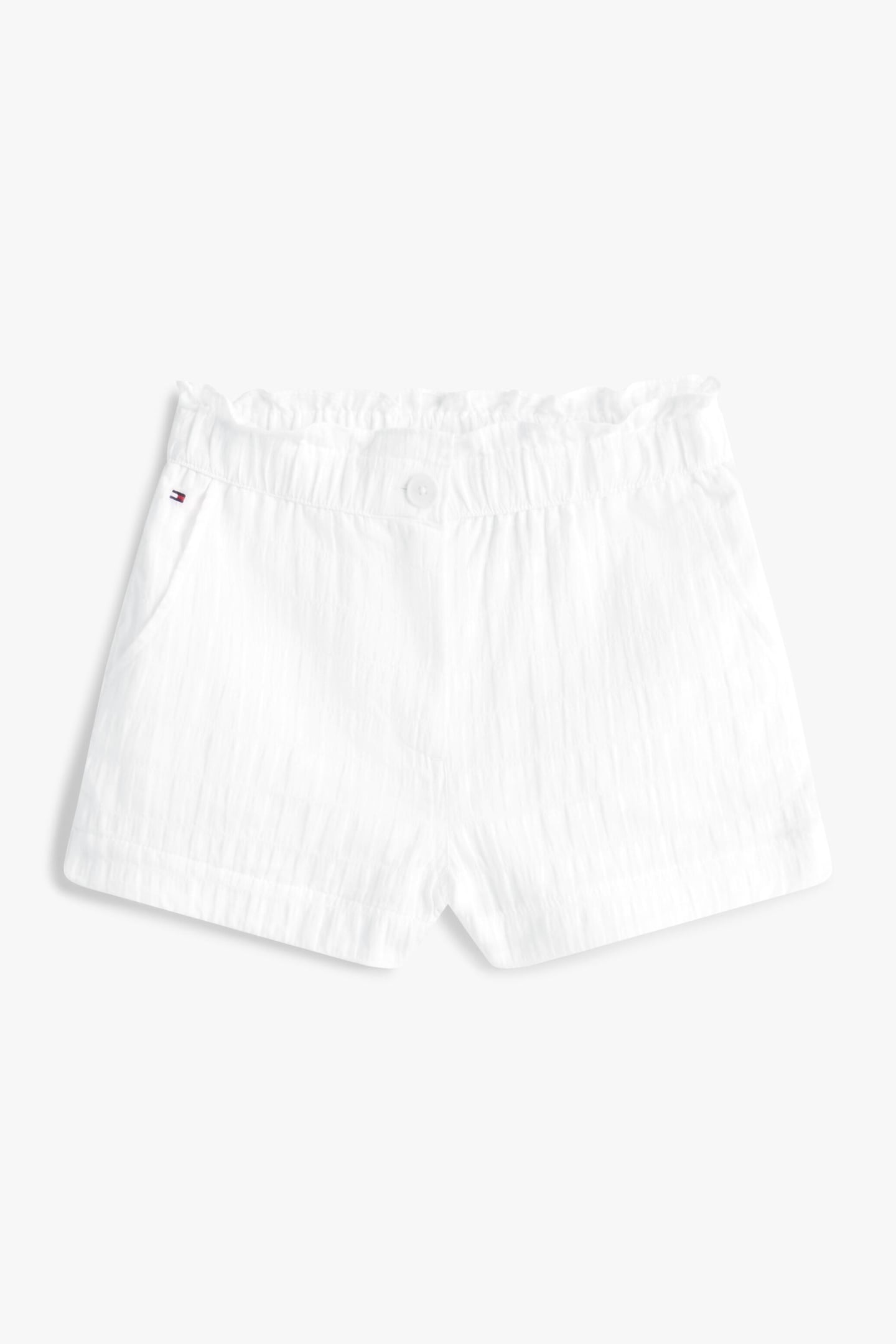 GIRLS TEXTURED COTTON SHORT WHITE 3