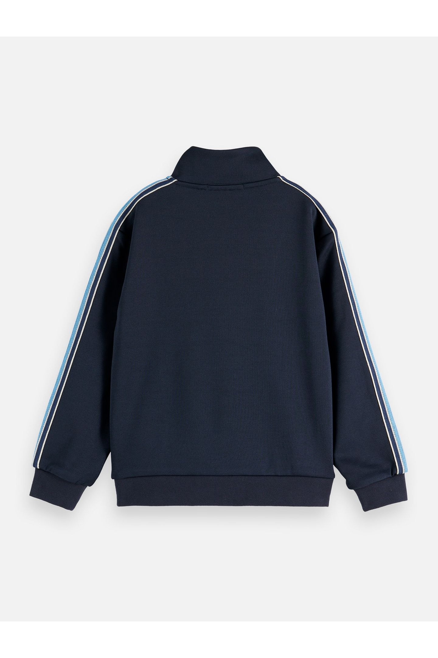 BOYS INTERLOCK REGULARFIT ZIPTHROUGH TRACK TOP NAVY 2