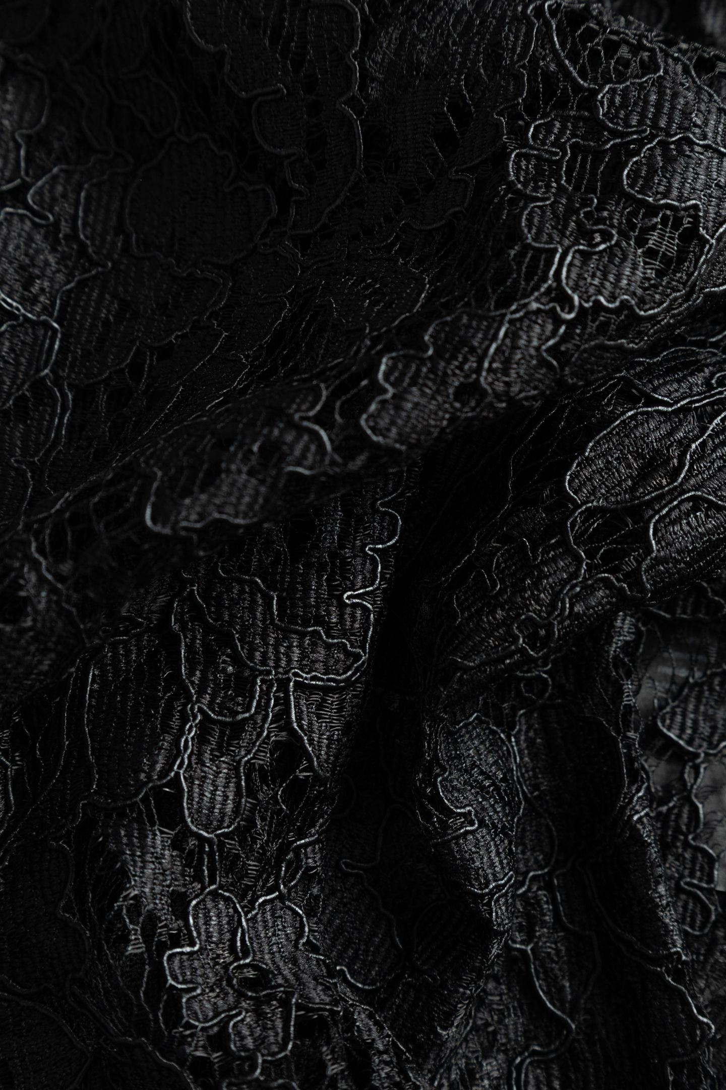 BLACK LACE OVERSIZED LONG-SLEEVE SHIRT 6