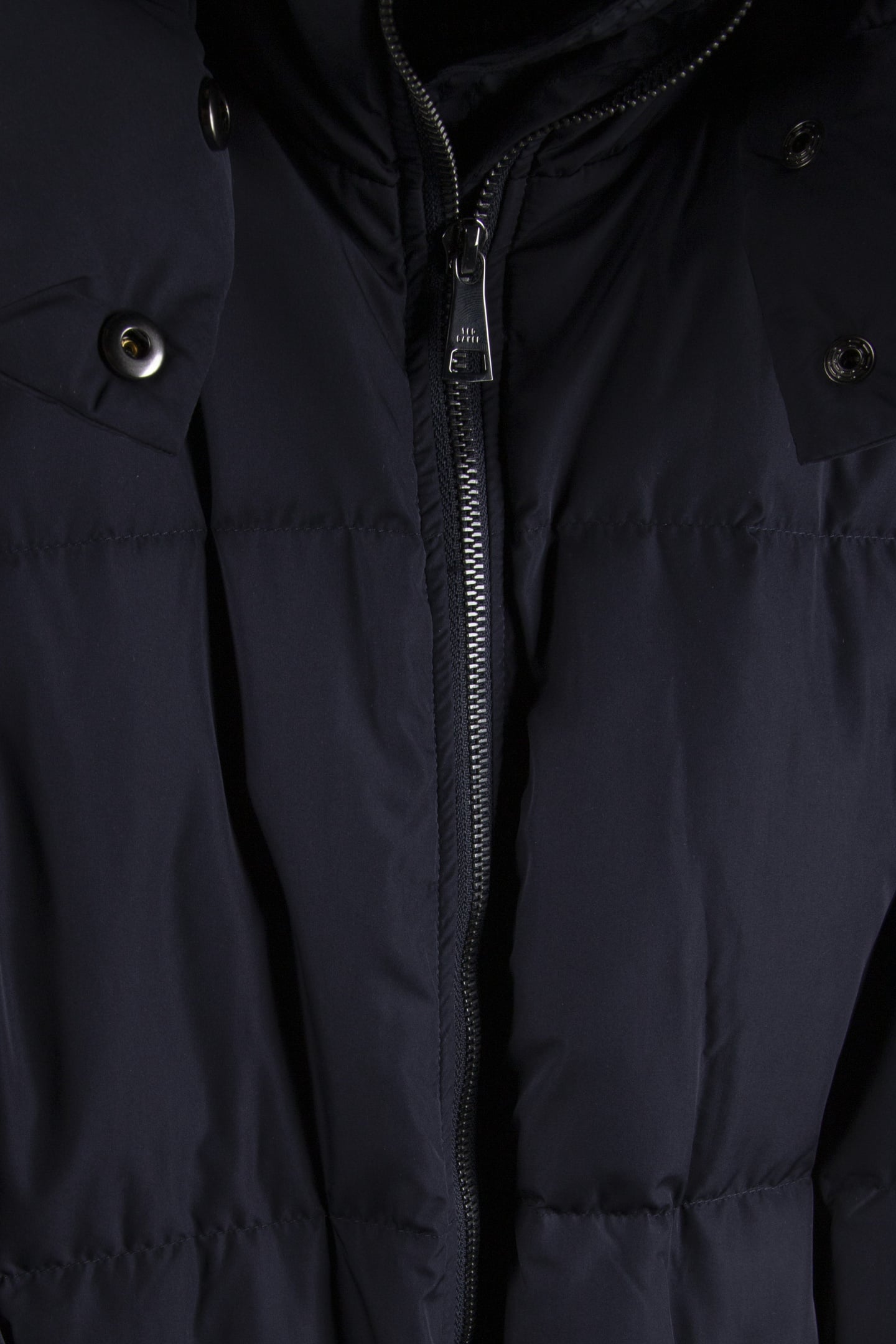 RESPONSIBLE DOWN QUILTED COAT WITH HOOD NAVY 4