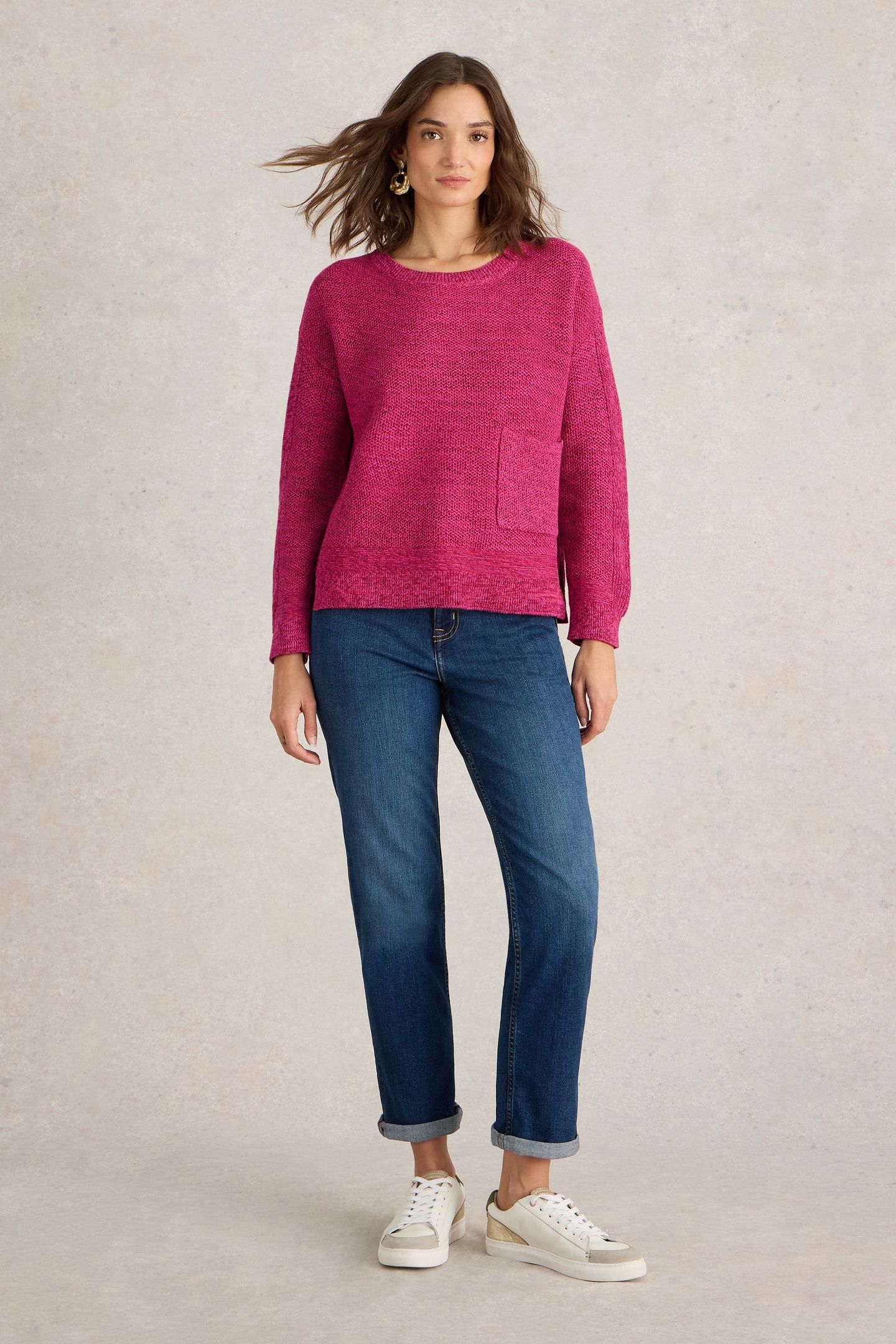 NORTHBANK JUMPER PINK MLT 1