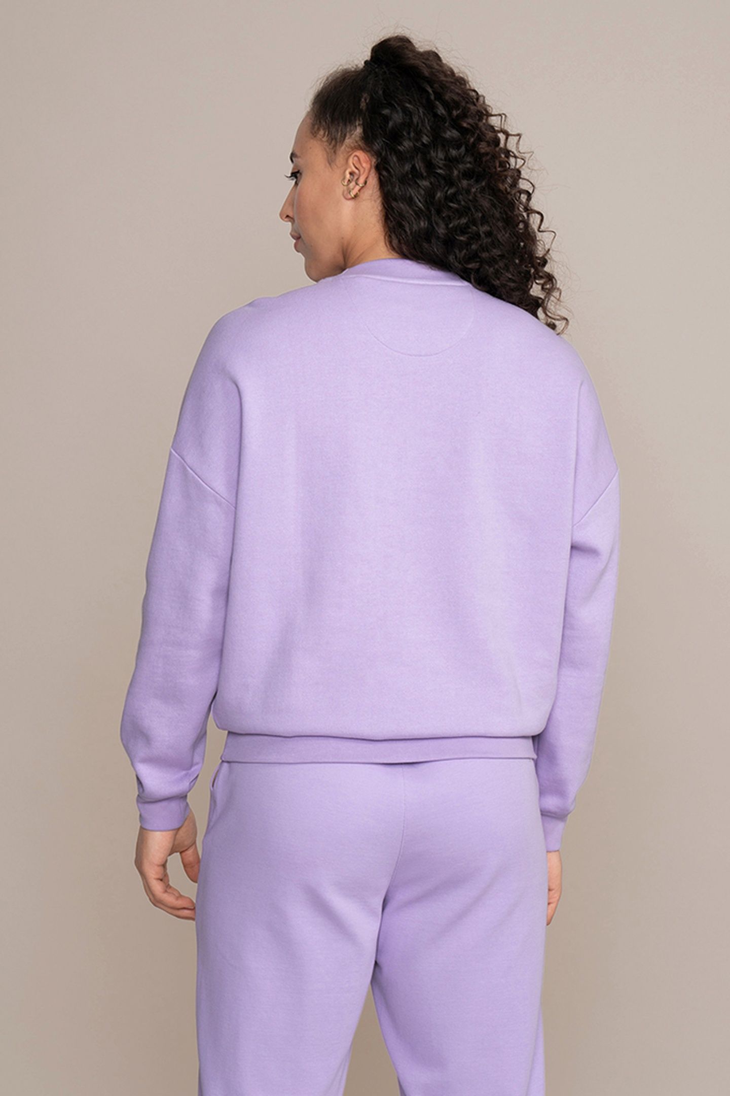 LADIES CLASSIC SWEATER LAVENDER 3
