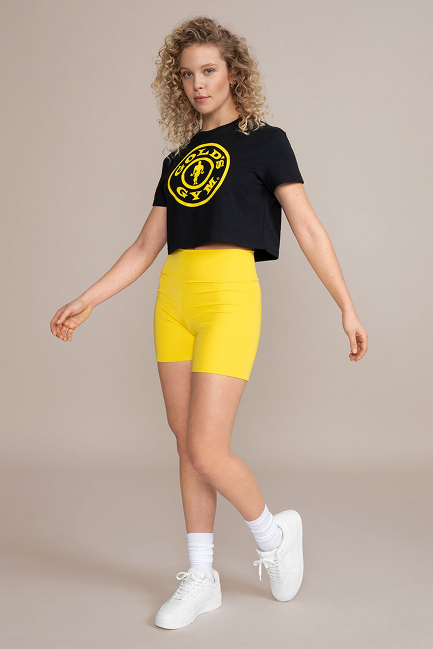 WEIGHT PLATE WOMENS CROP TEE BLACK 1
