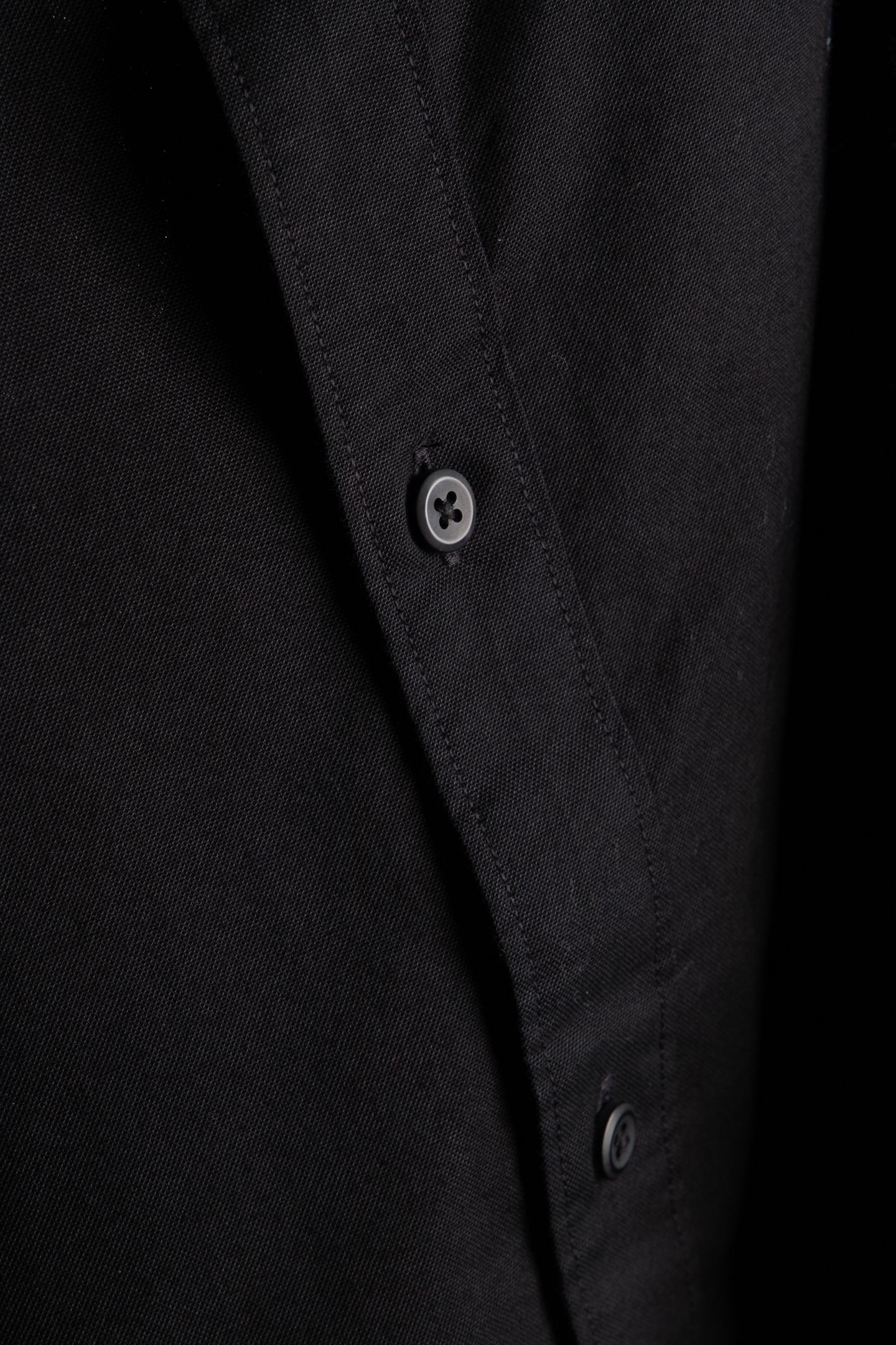 LS SOLID OXFORD CLASSIC SHIRT BLACK 5