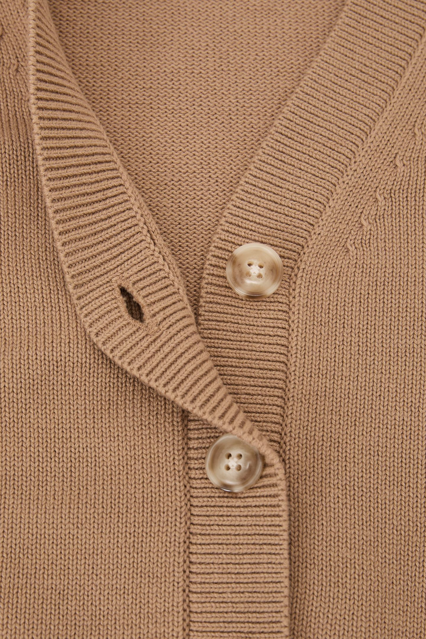 V NECK CARDIGAN CAMEL 7