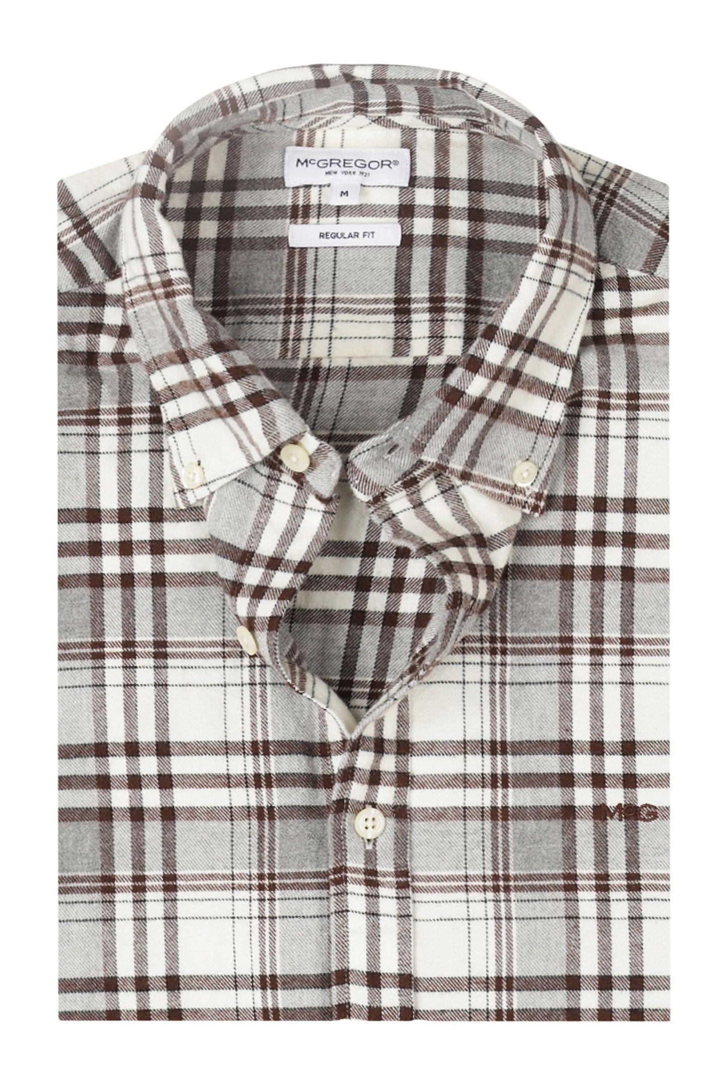 FLANNEL CHECK SHIRT #4 CHOCOLATE BROWN 6