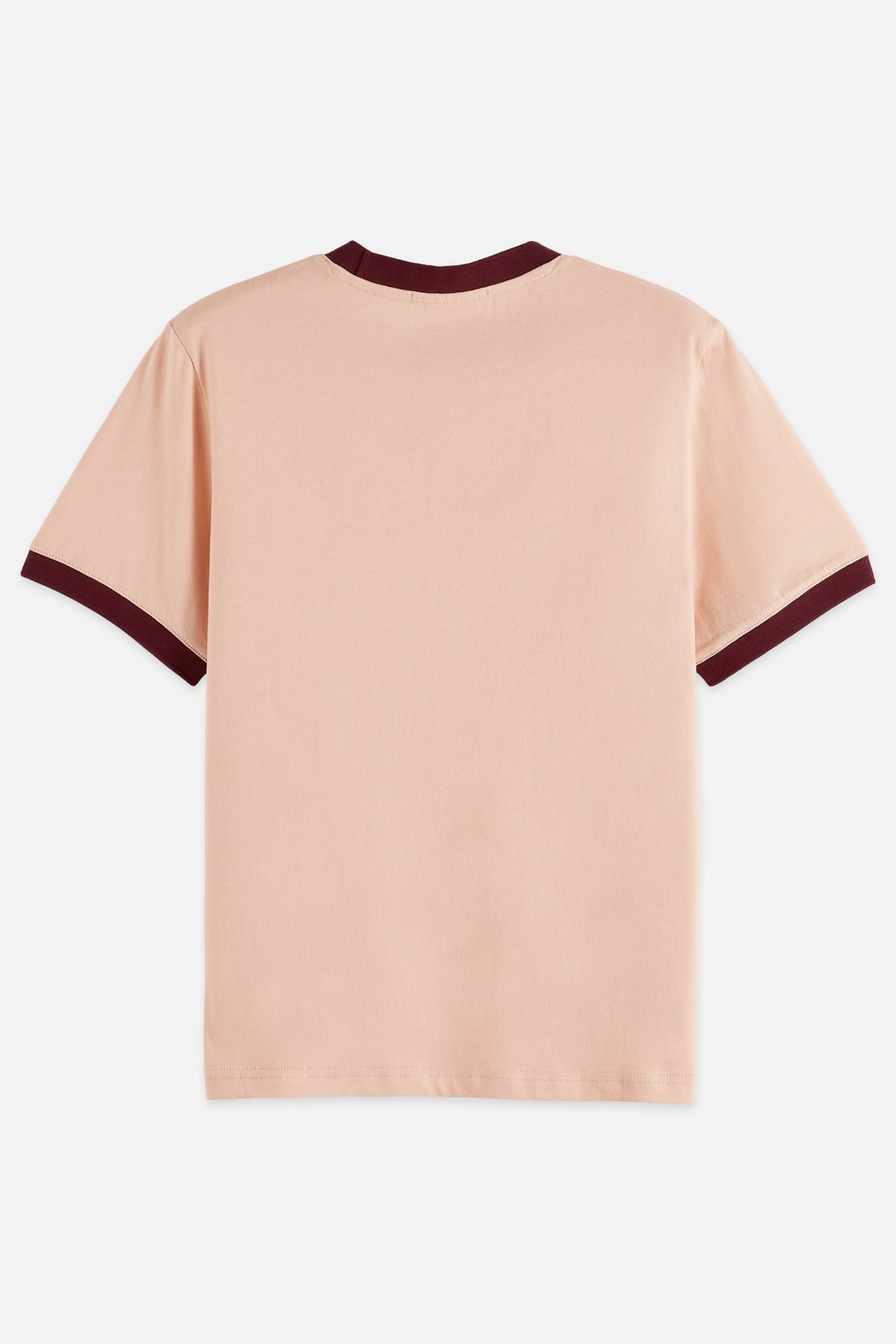 EMBROIDERED RINGER REGULAR FIT T-SHIRT ROSE DUST 6