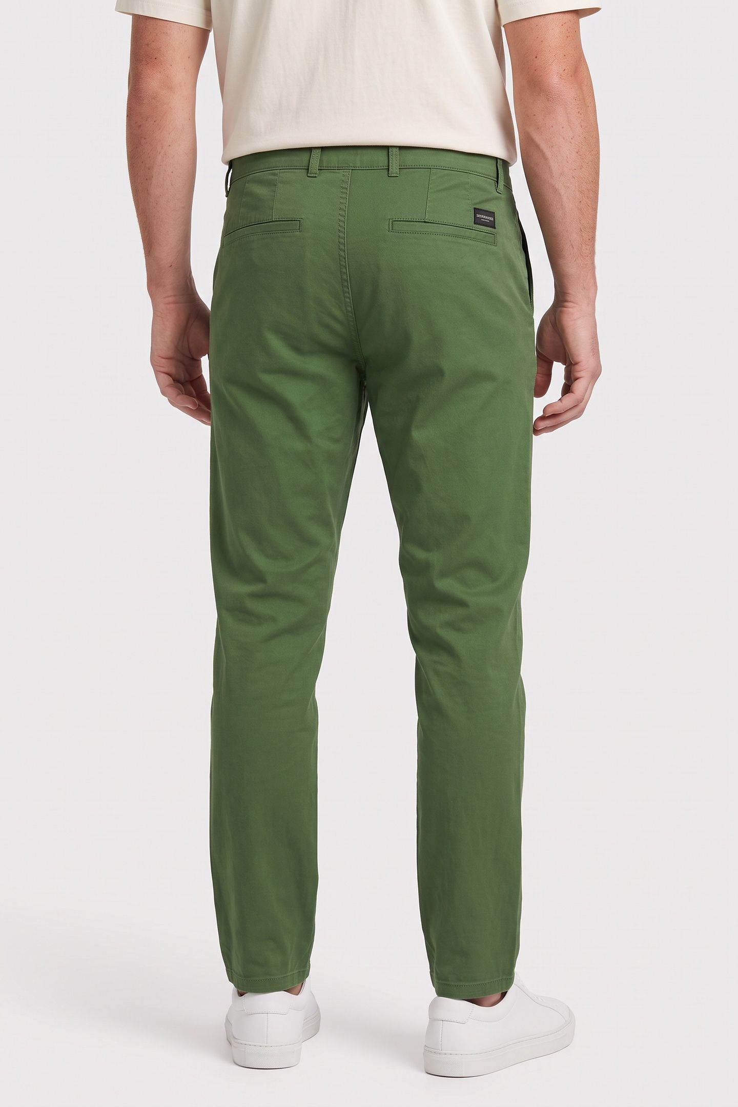 SEASONAL CORE STUART COTTONBLEND TWILL CHINO DARK GREEN 2
