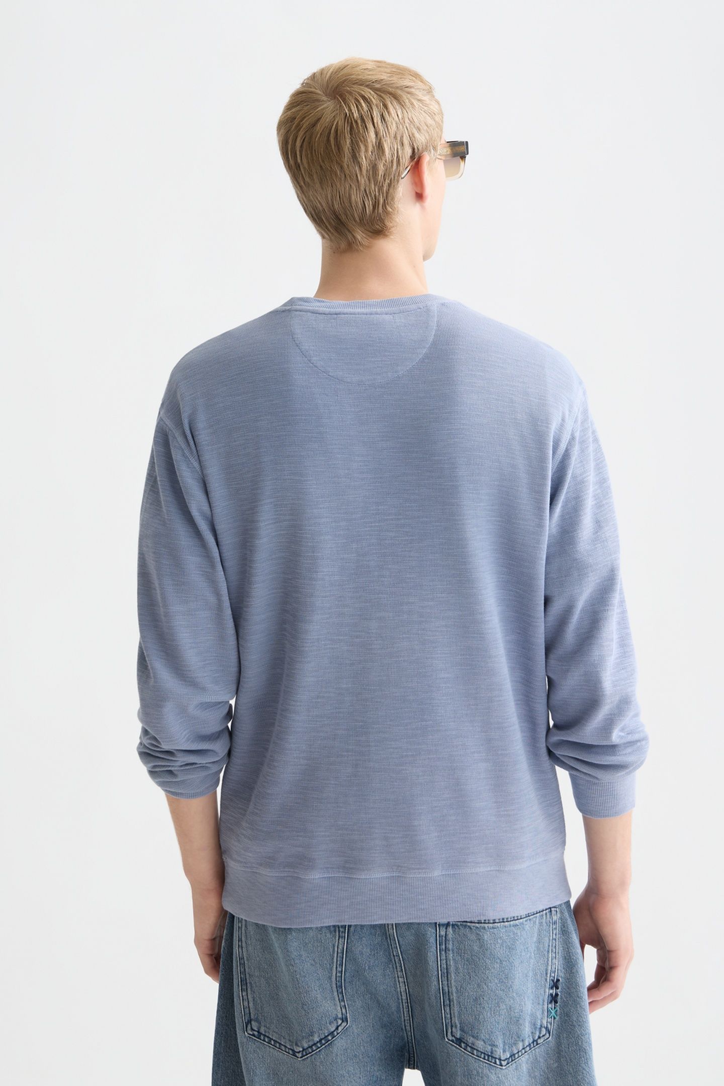 GARMENTDYED REGULARFIT SWEATSHIRT NAVY 2