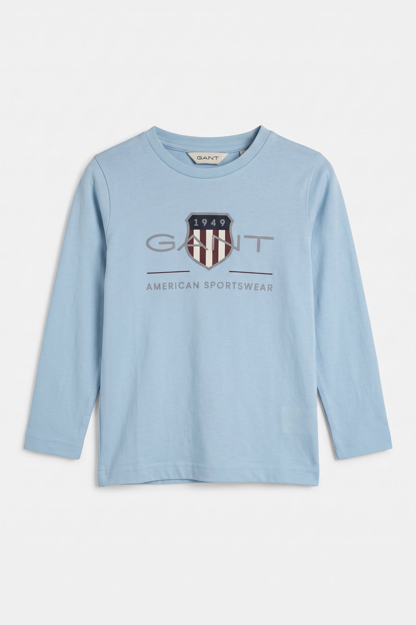 KIDS UNISEX ARCHIVE SHIELD LS T-SHIRT CALMING BLUE 2