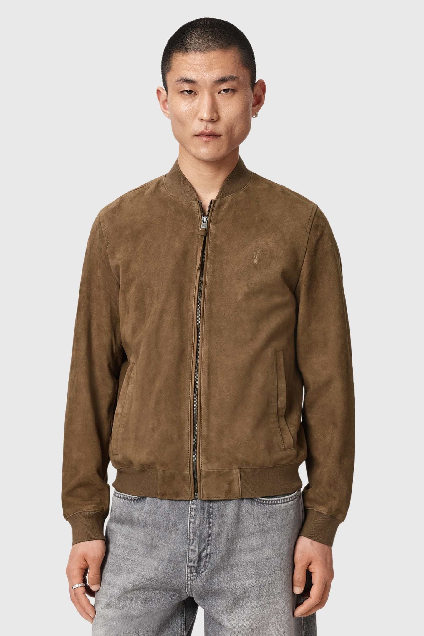 MORTEN SUEDE BOMBER KAROO BROWN 1