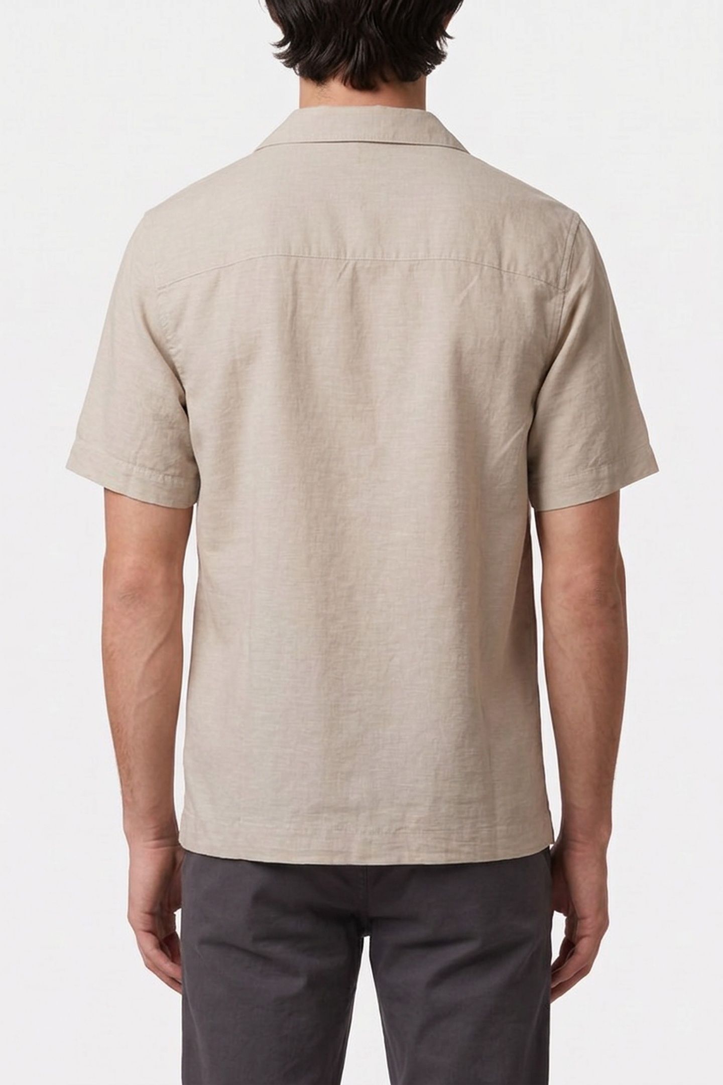 UNISEX SHIRT SHORT SLEEVE SAGE GREEN 3