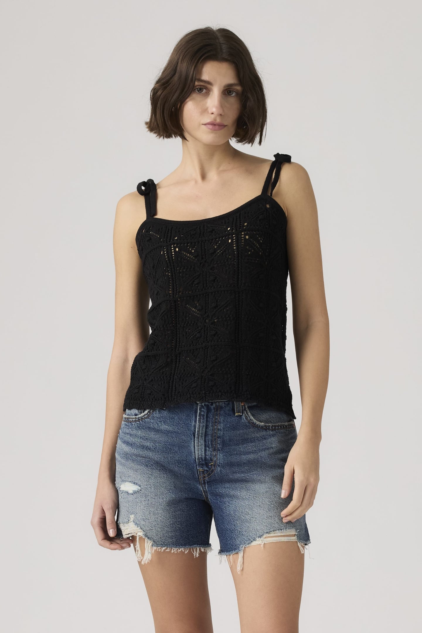 ABBEY TIE-SHOULDER SWEATER TANK TOP 2