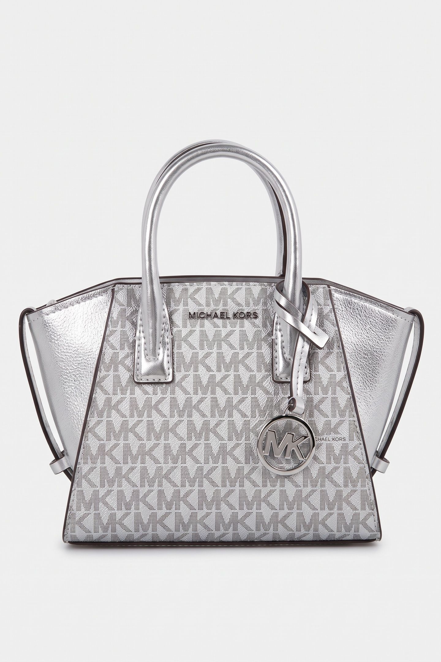 EXTRA SMALL SATCHEL CROSSBODY SILVER 1