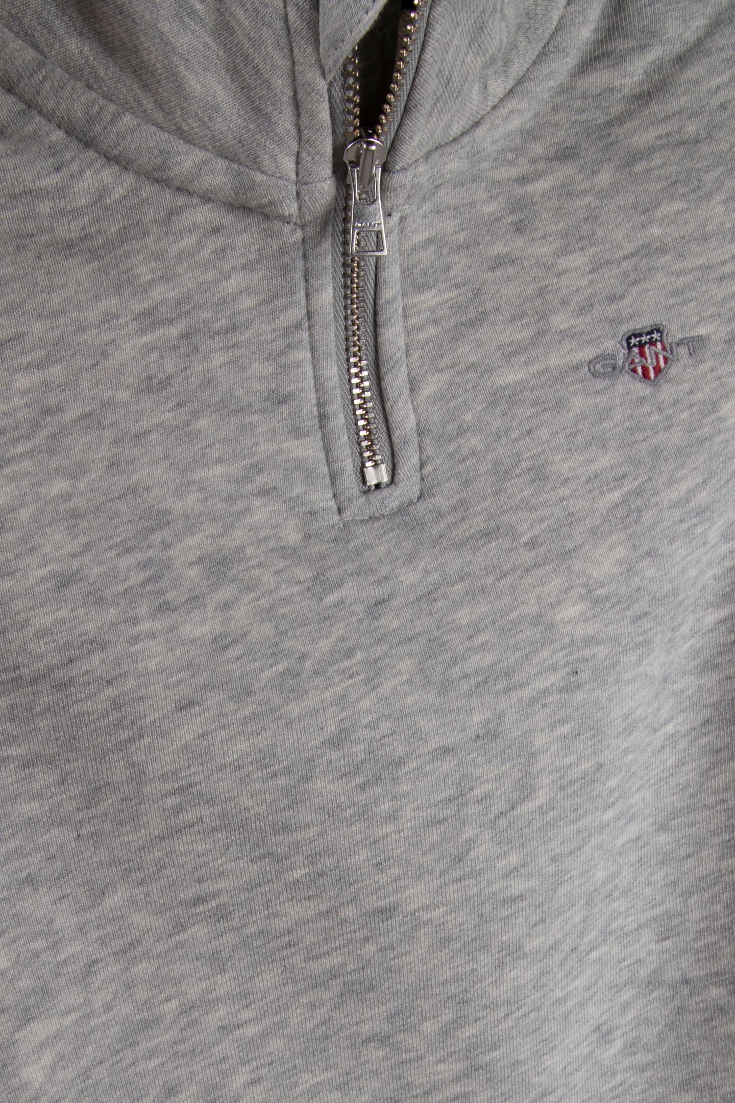 KIDS UNISEX SHIELD HALF ZIP SWEAT LIGHT GREY MELANGE 4