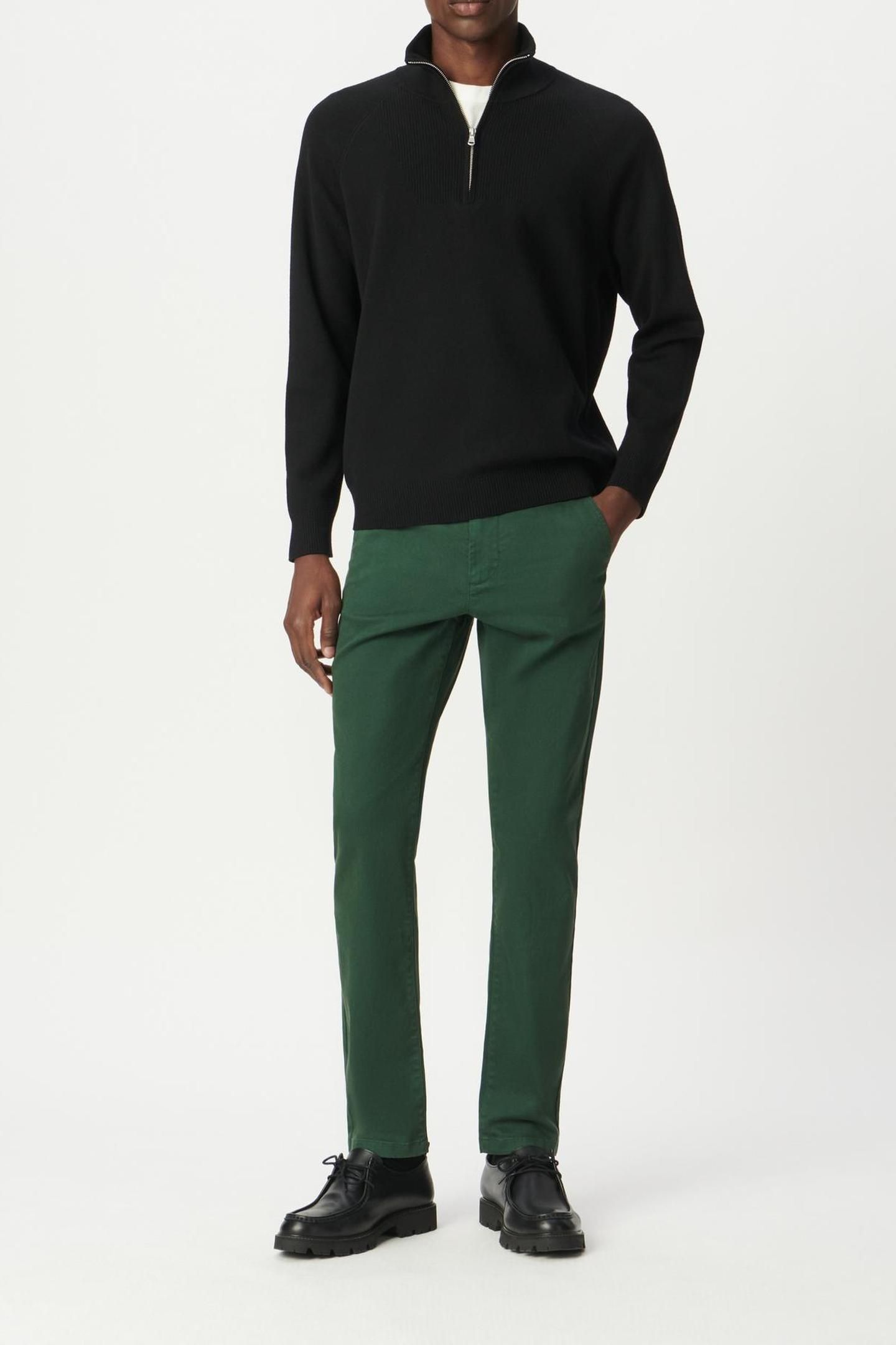 GREEN SLIM CHINOS 4