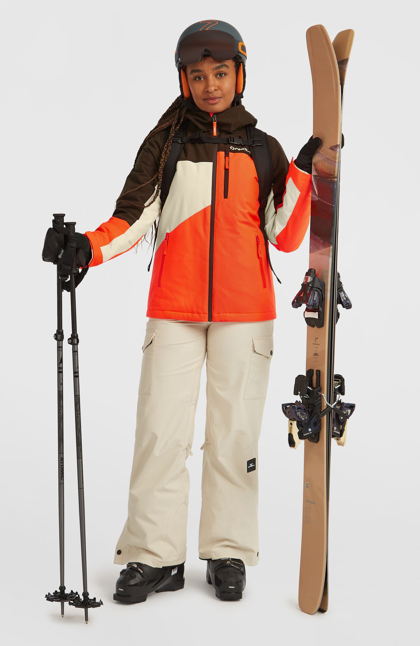 FWC'CRUZ TRIPLE SNOW JACKET COFFEE BEAN COLOUR BLOCK 5