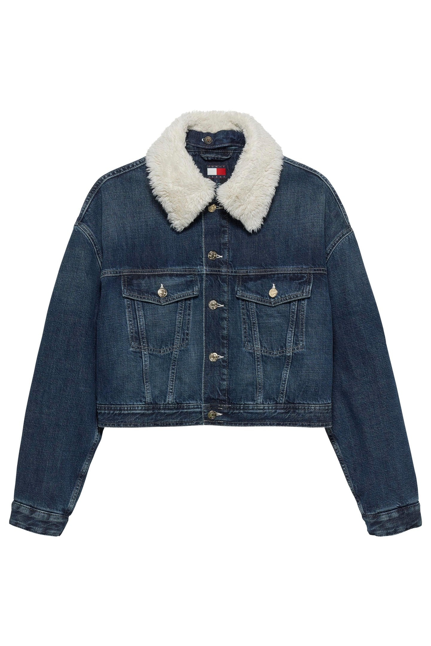 TG PADDED TRUCKER JACKET TINTED DENIM 1