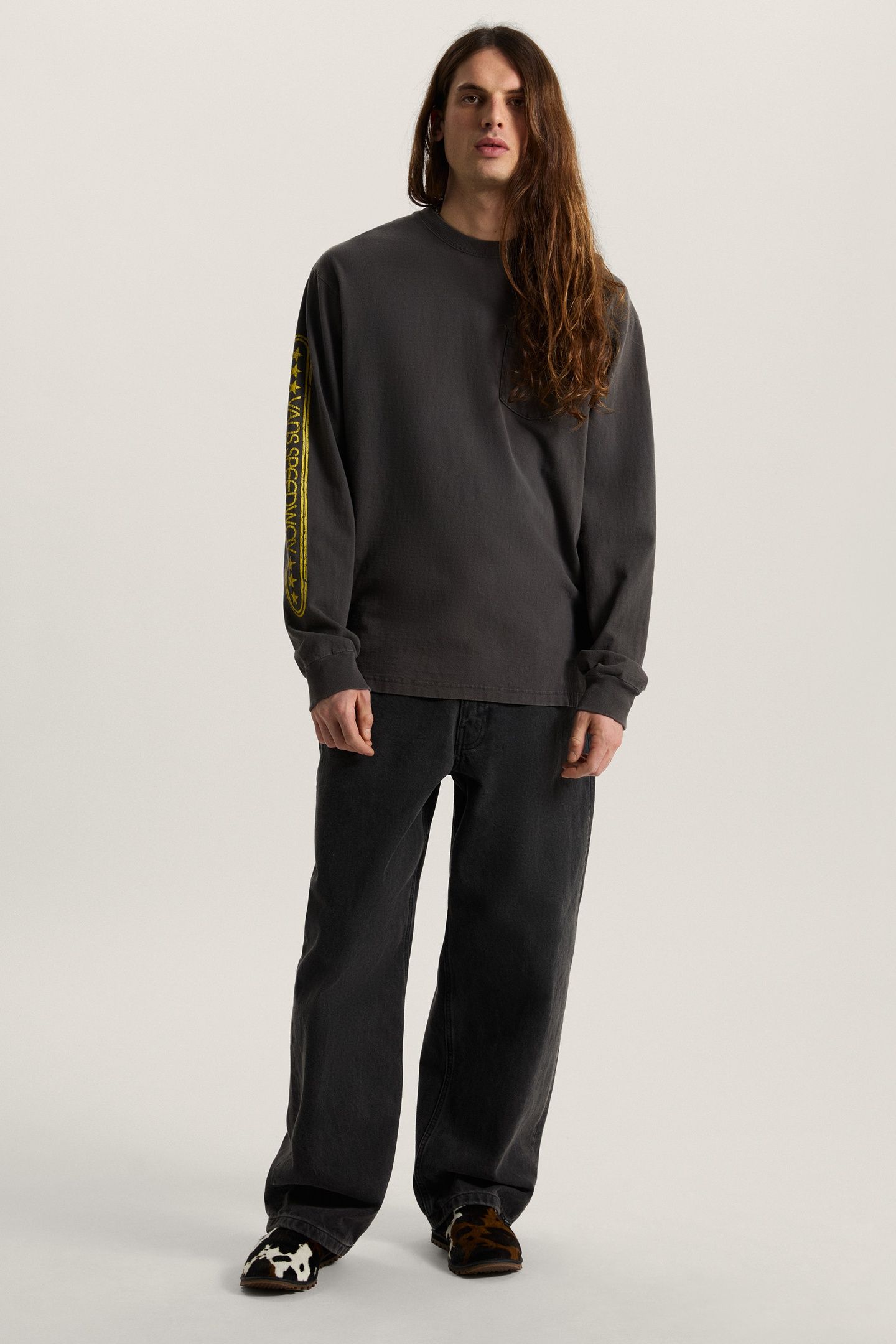VANS SPEEDWAY LS TEE FADED BLACK 1