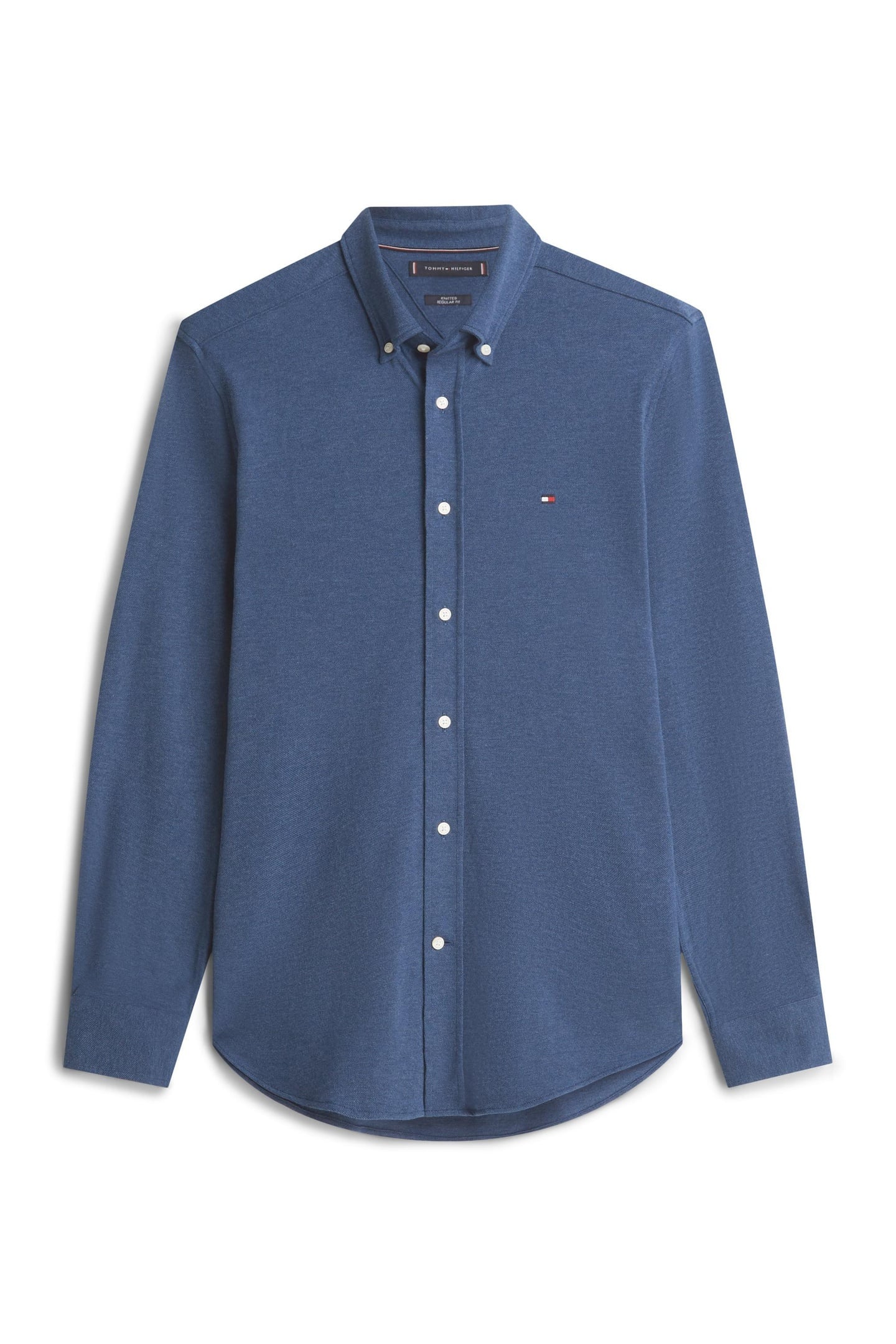 KNIT PIQUE FEATHERWEB INDIGO HEATHER 1