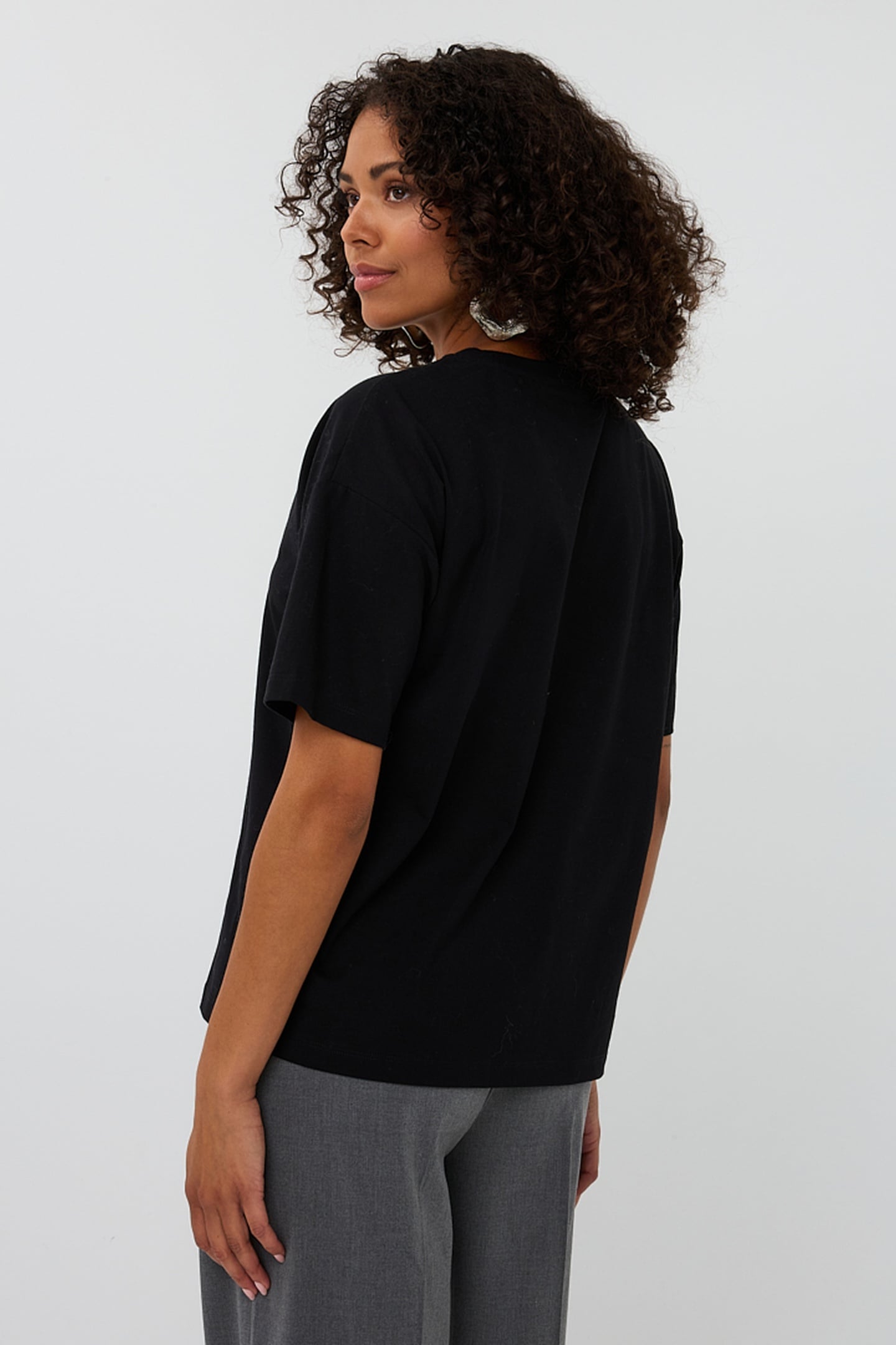 T-SHIRT WIDE "NEW YORK" BLACK 3