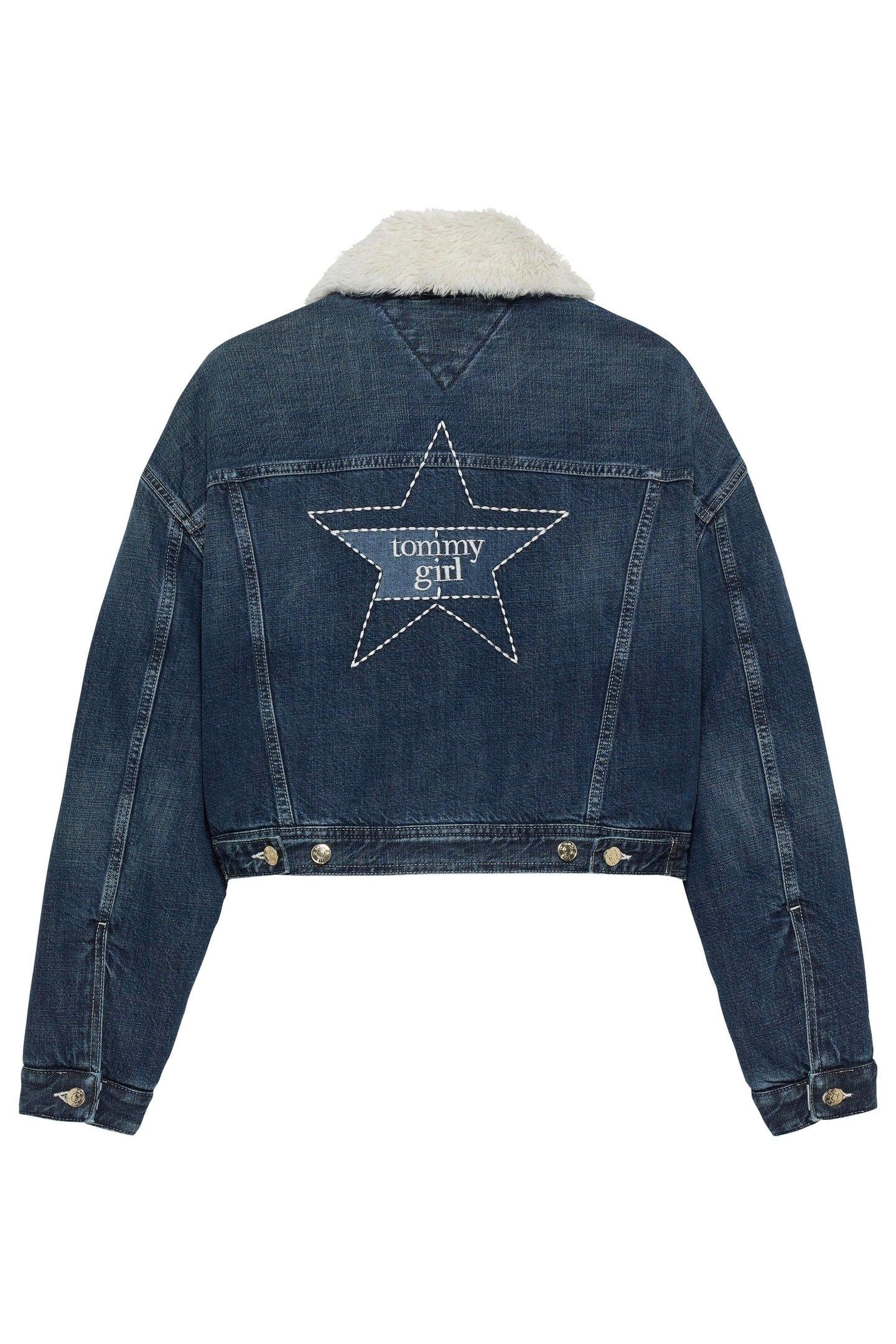 TG PADDED TRUCKER JACKET TINTED DENIM 3